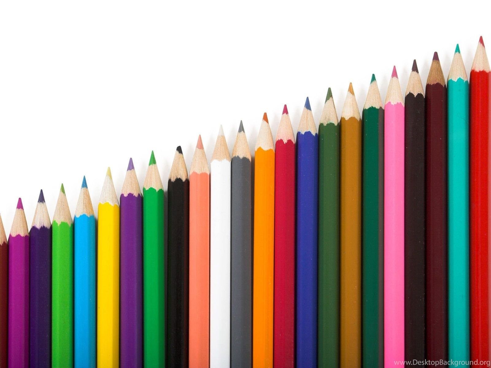 Colored Pencils Pencils Wallpaper .desktopbackground.org