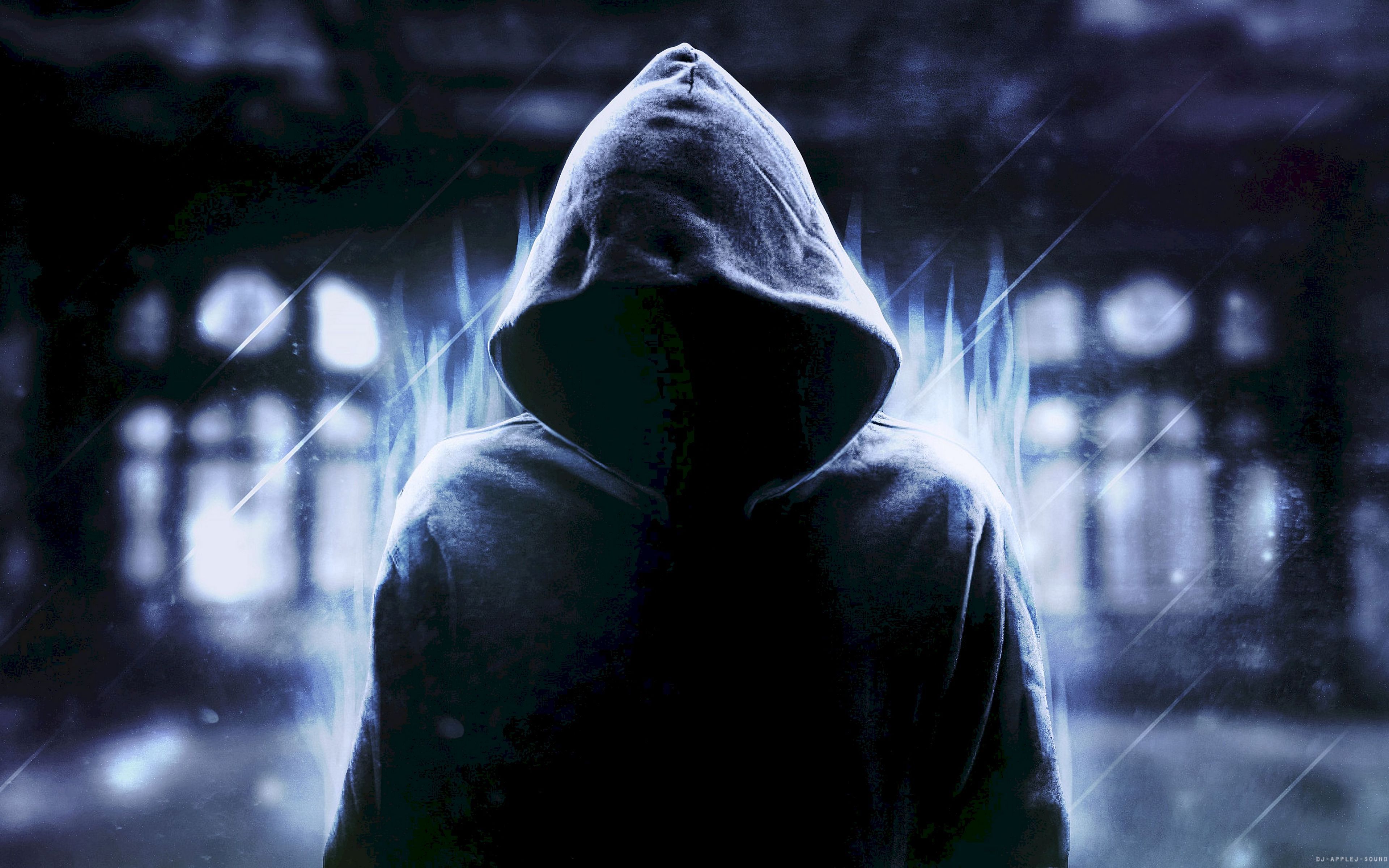 dark hooded man wallpaper