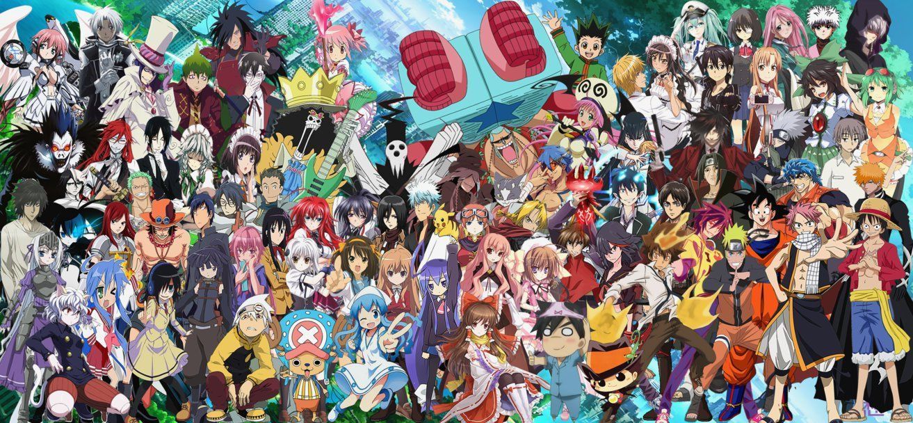 Popular Anime Characters Wallpaper on .wallpaper.dog