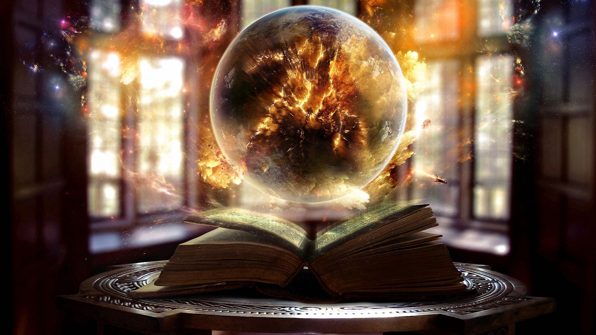 book, sphere, magic, sorcery .wallpapercraft.com