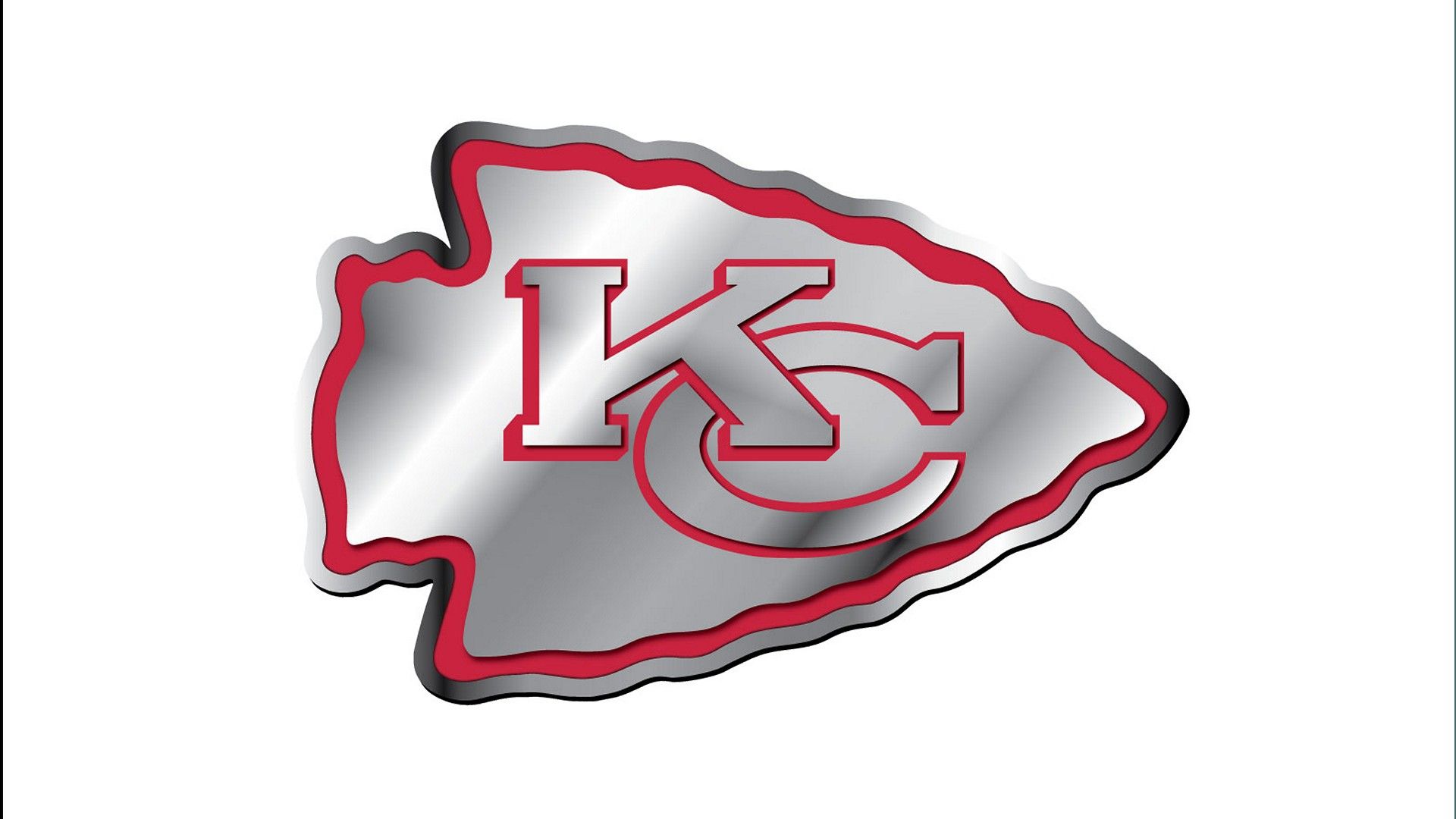 Kansas City Chiefs Logo Aluminium White .wallpapertip.com
