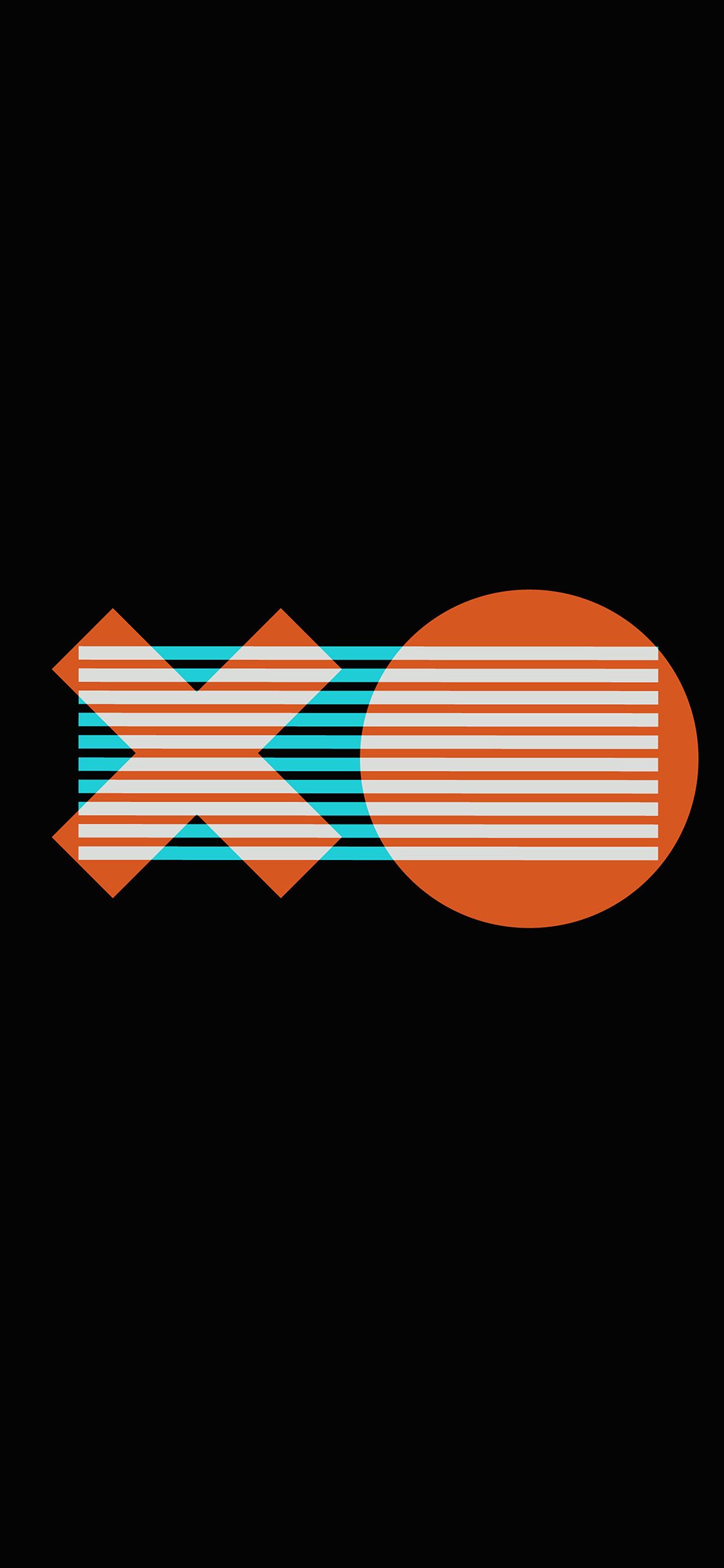 X O Logo Minimal Dark Illustration Art