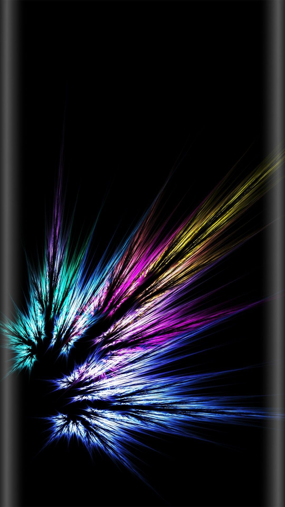 Sleek Colorful Leaf Burst Wallpaper .com