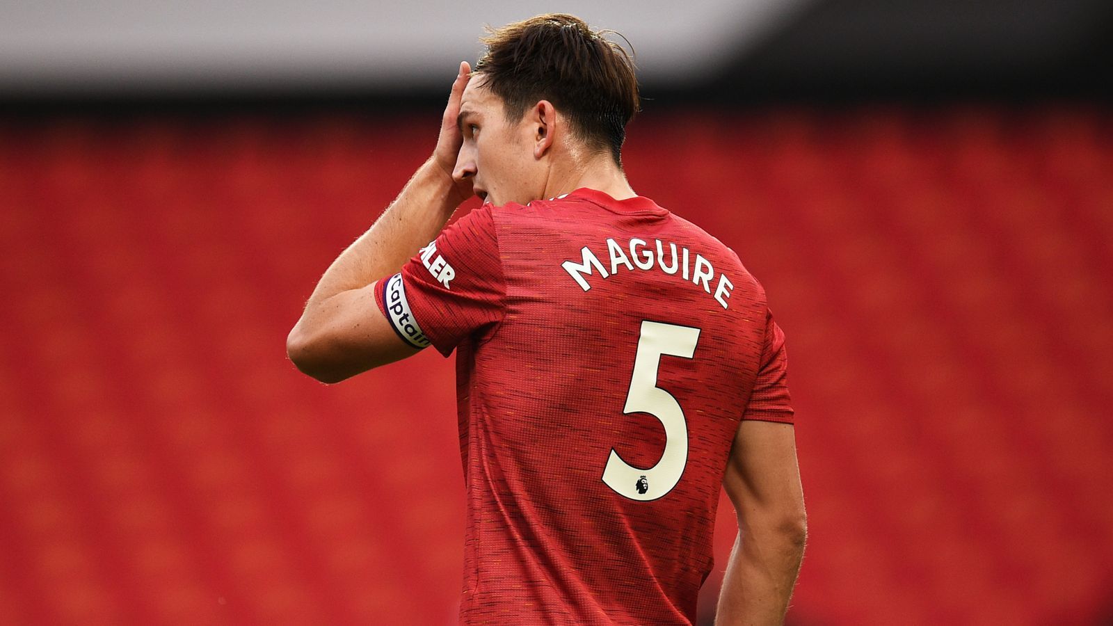 Download wallpapers 4K Harry Maguire grunge art Manchester United FC  english footballers Premier League red abstract rays Jacob Harry Maguire  soccer football Man United Harry Maguire 4K for desktop free Pictures  for