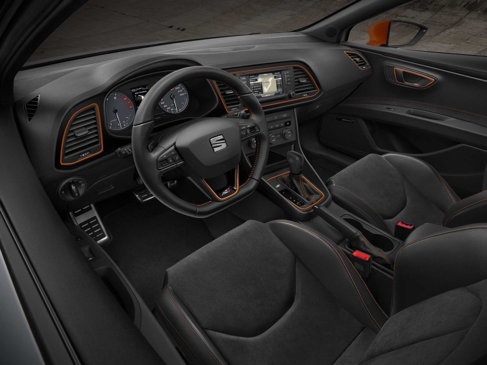Seat Leon Cupra Interior wallpaper .autowpaper.com