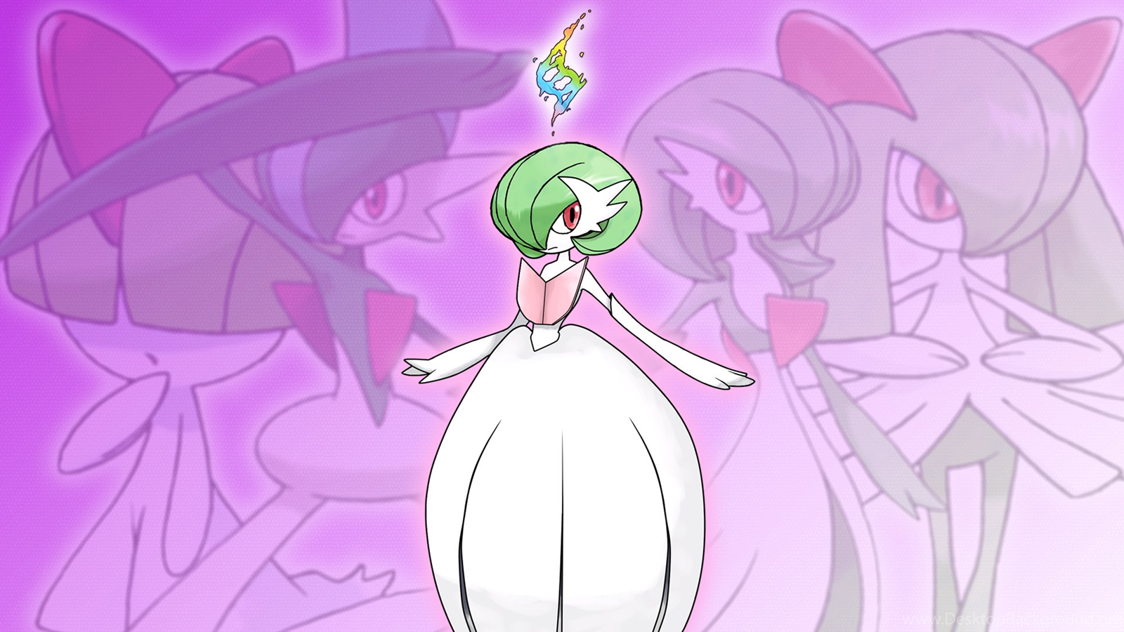 Shiny Mega Gardevoir Wallpaper By .desktopbackground.org