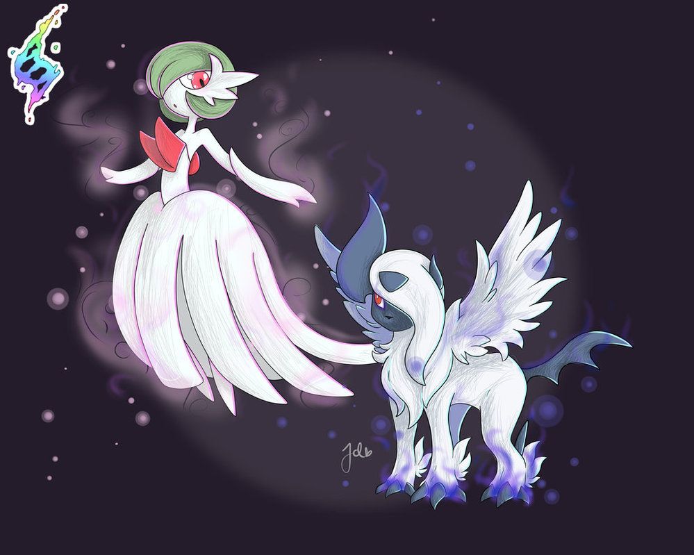 Download Magical Mega Gardevoir Under A Full Moon Wallpaper