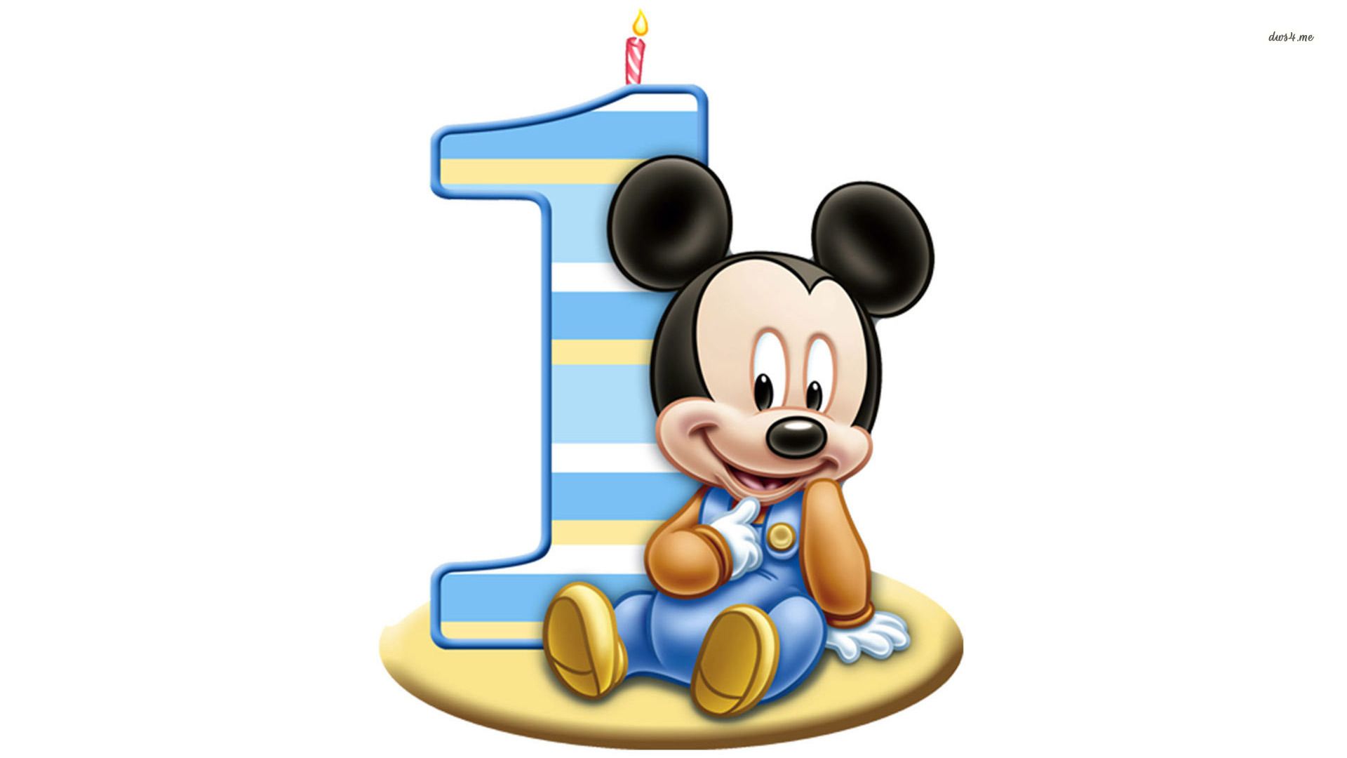 happy 1 birthday mickey mouse