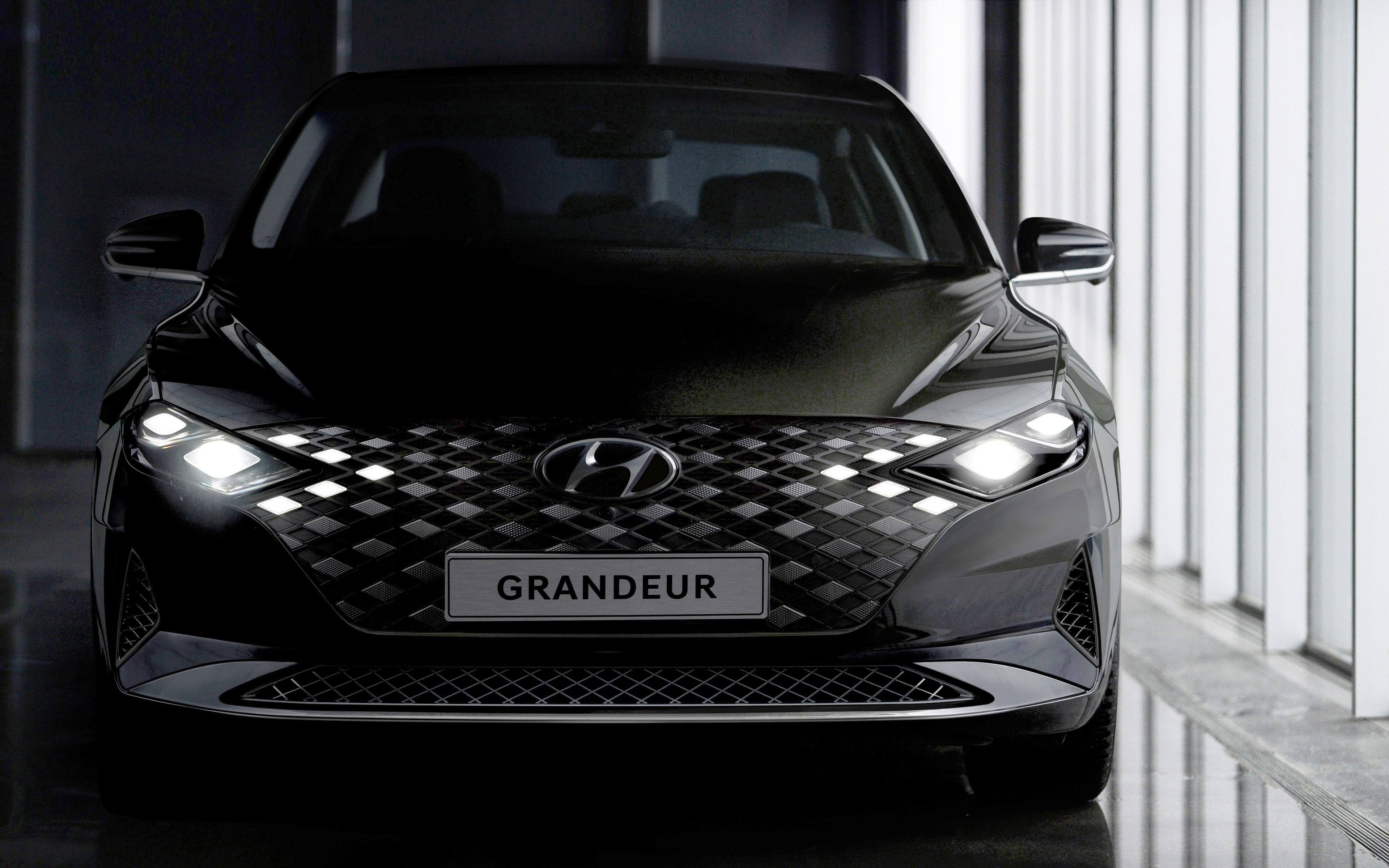 wallpaper Hyundai Grandeur, 4k, front .besthqwallpaper.com