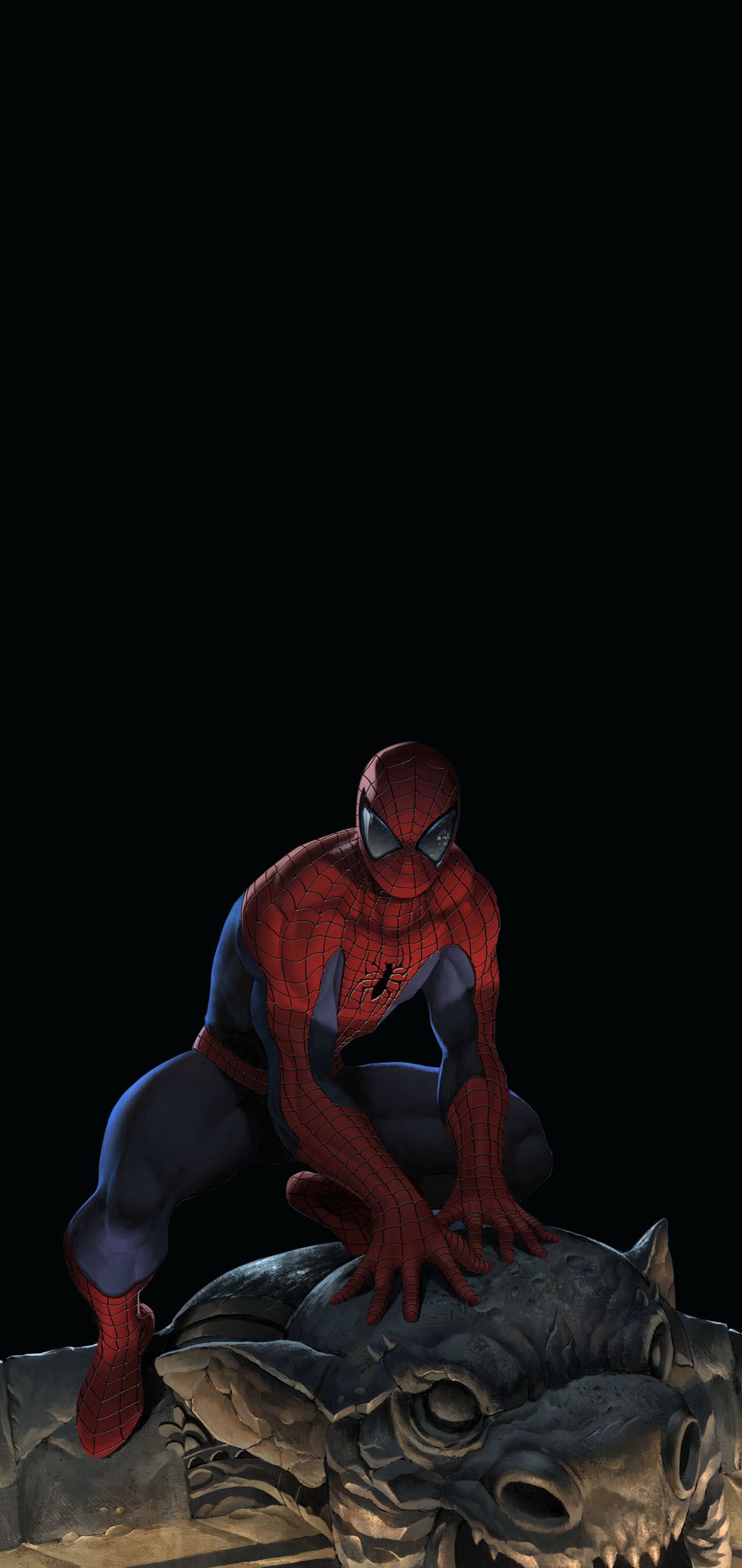 Spider Man Black Amoled Wallpaperheroscreen.cc