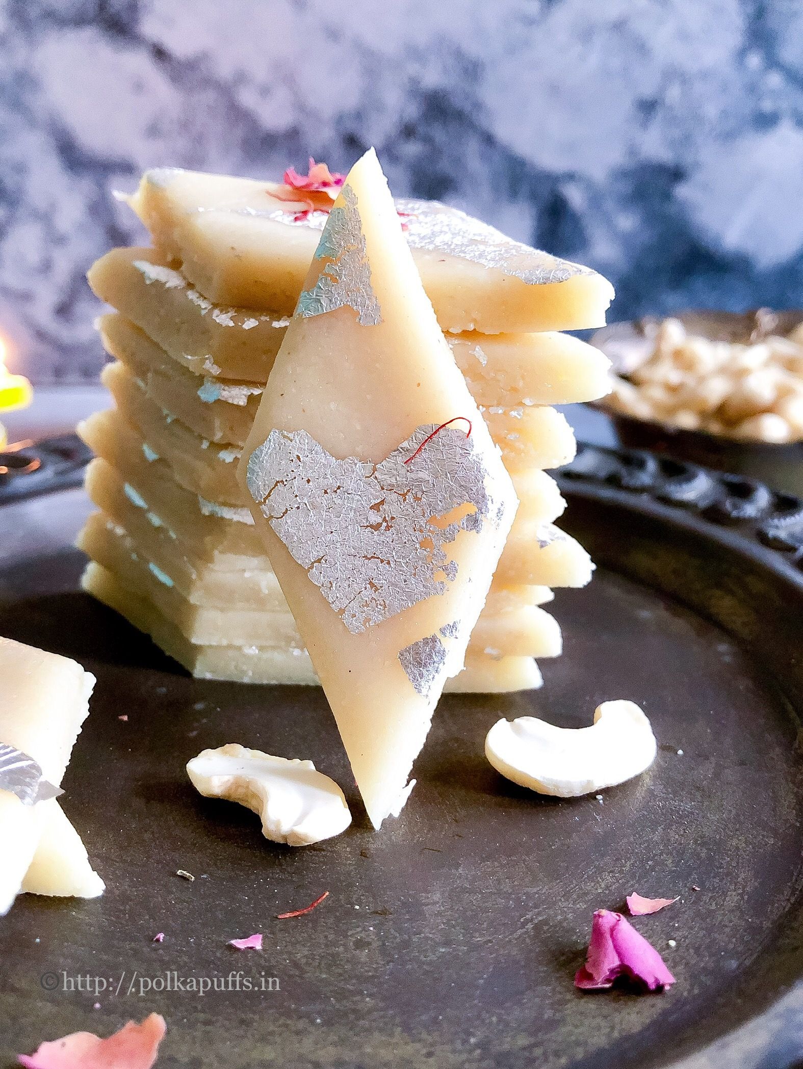 Kaju Katli. Cashew Fudge Puffspolkapuffs.in