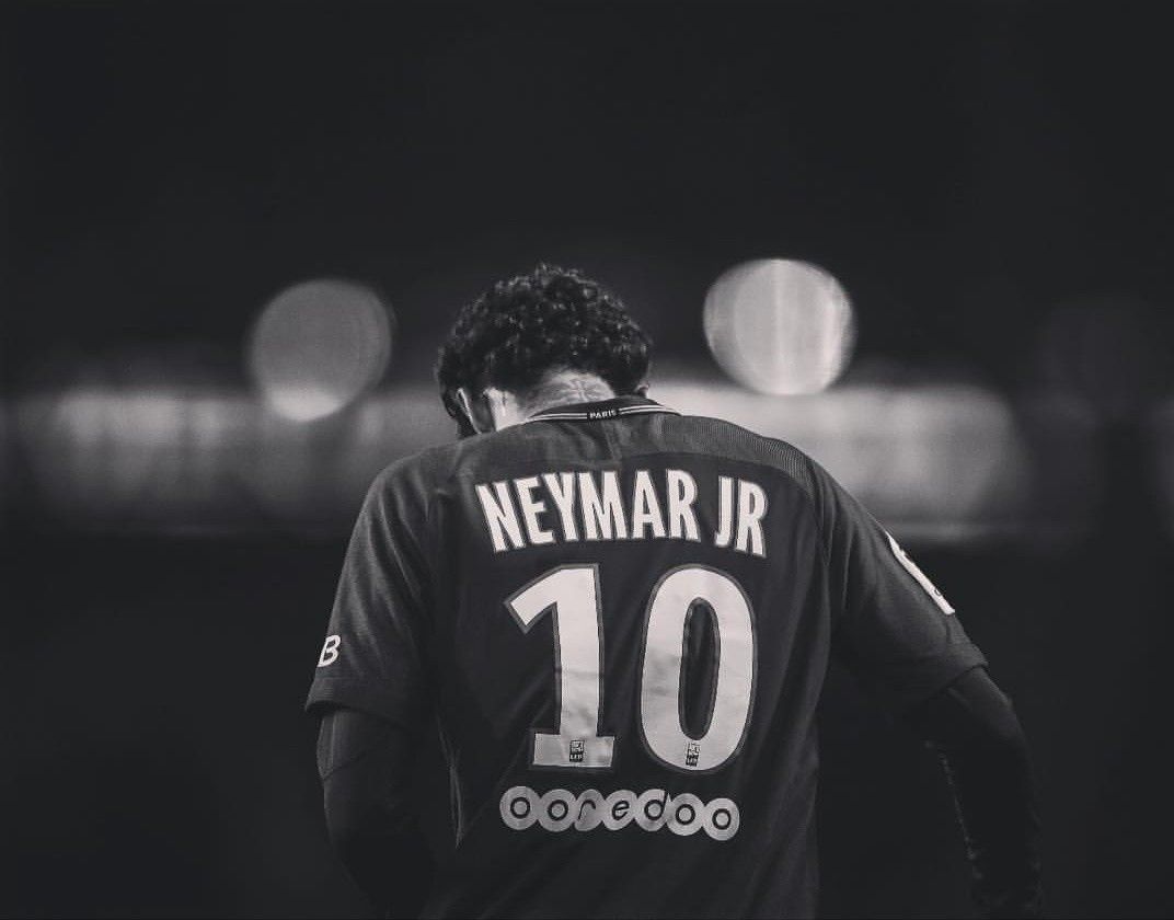 Neymar in black and white. Neymar jr .com