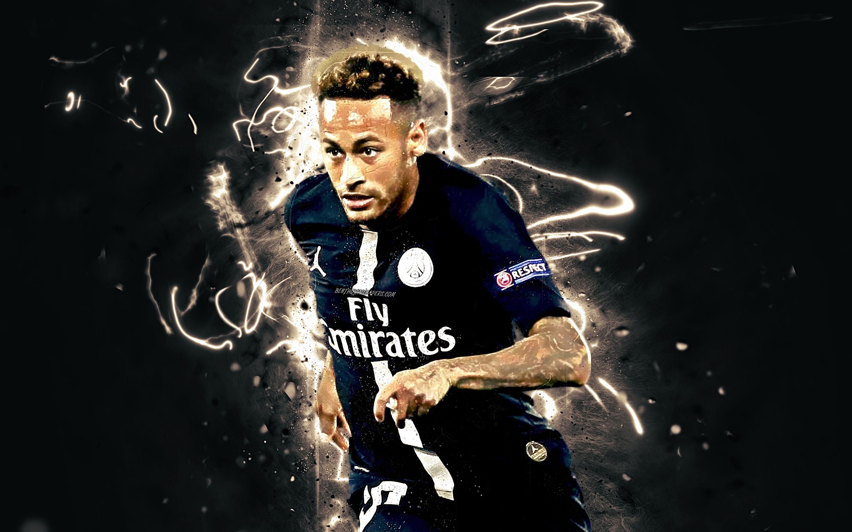 Download wallpaper Neymar, black .besthqwallpaper.com