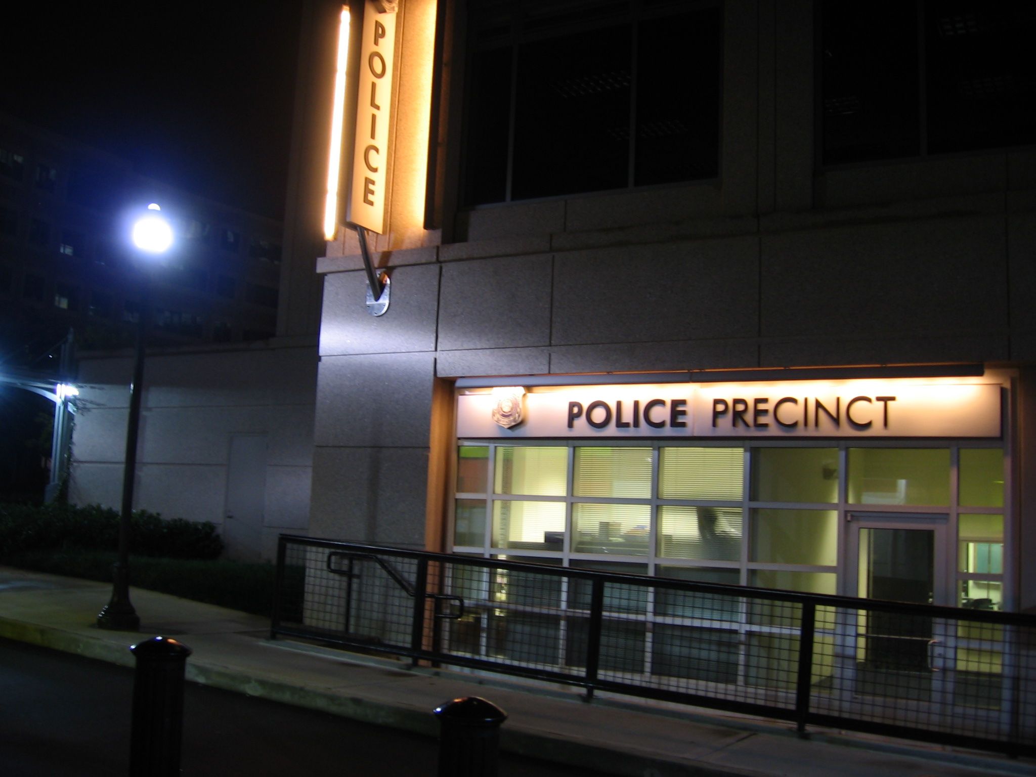 EXT. POLICE STATION #horror .com