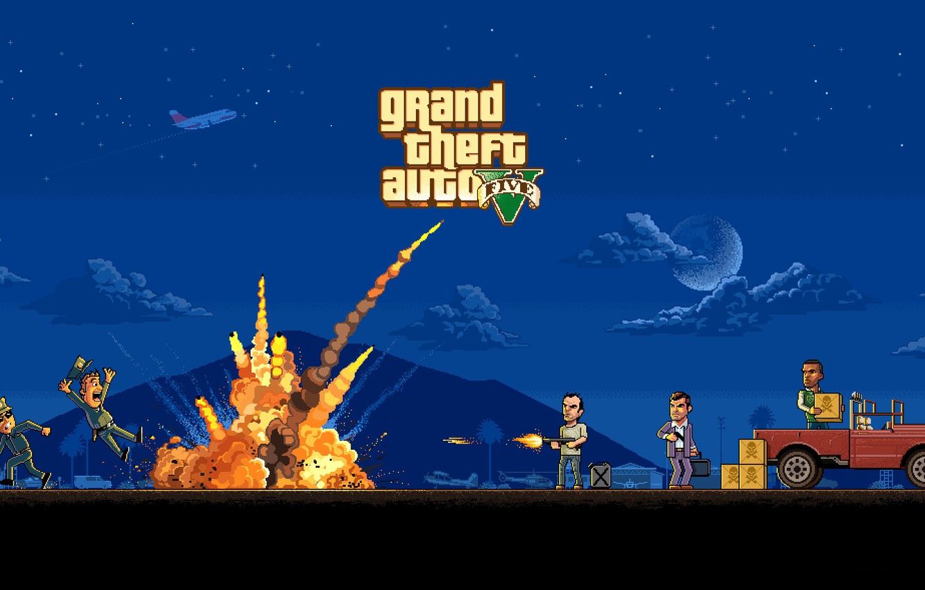 Grand Theft Auto V .goodfon.com