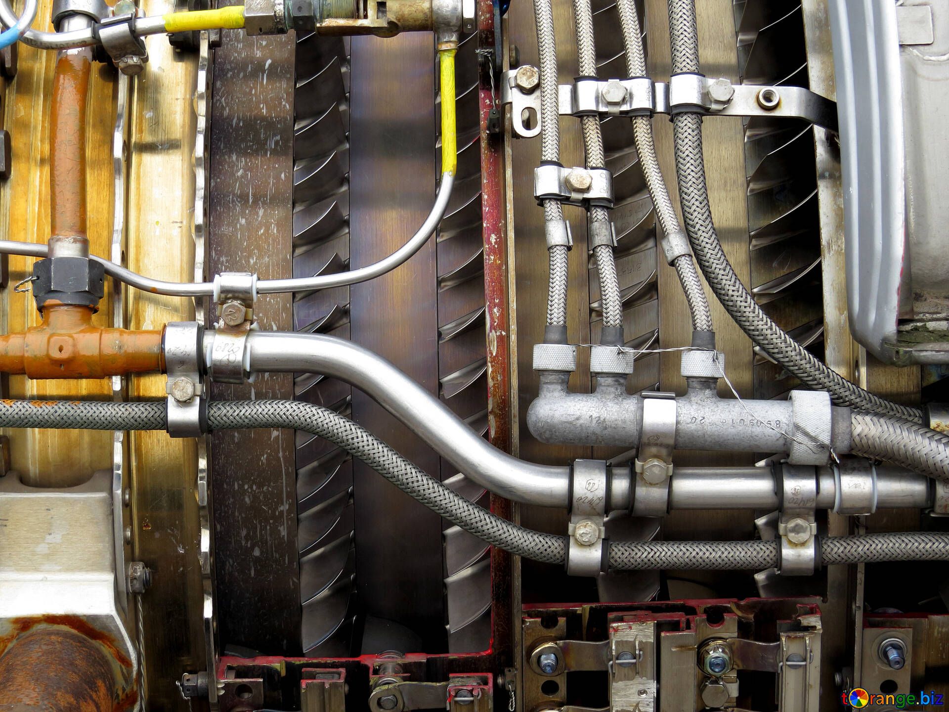Aircraft engines image complex system .torange.biz