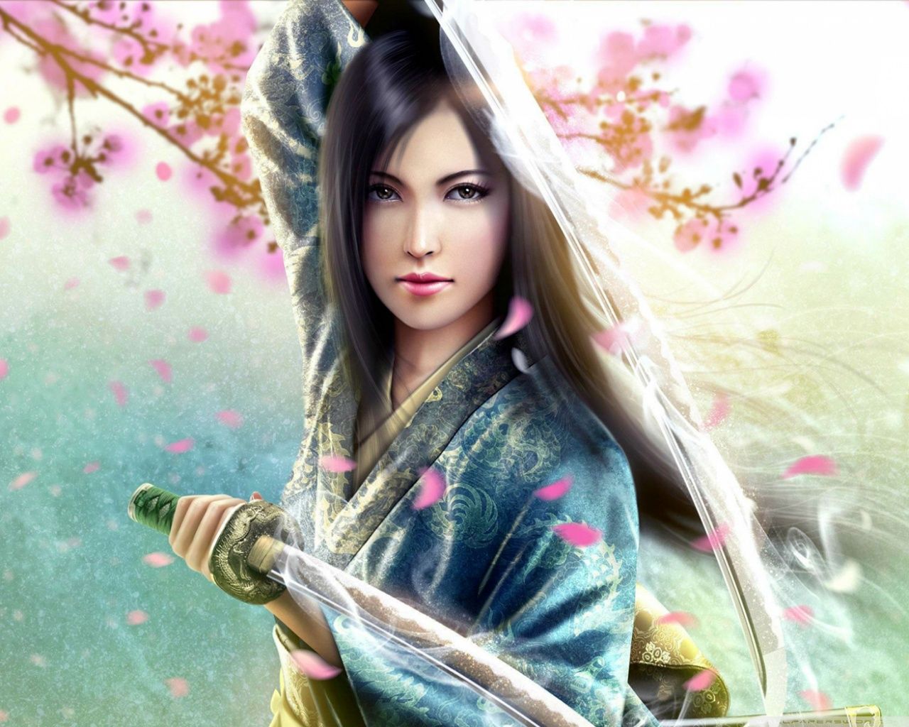Woman Samurai Ultra HD Desktop .wallpaperwide.com