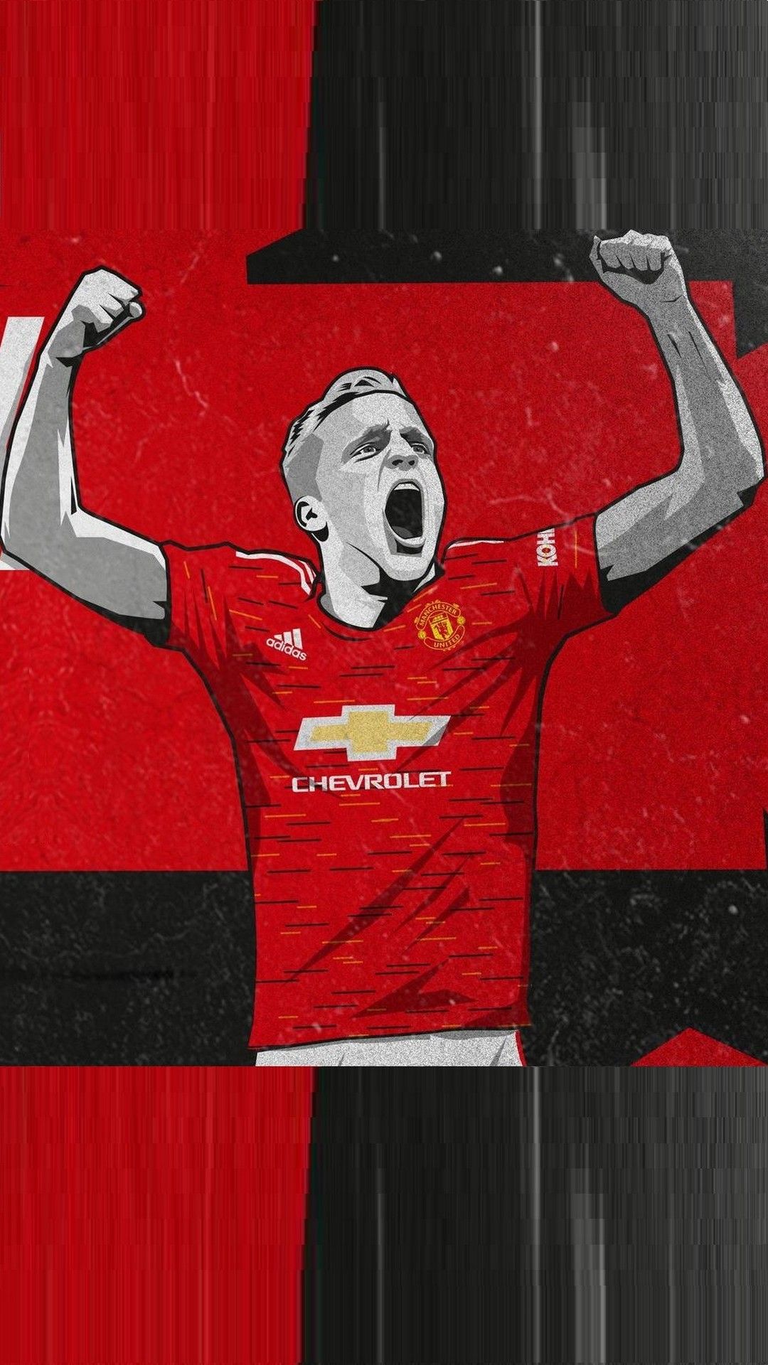 Donny Van De Beek Manchester United Wallpaper for Mobile Football Wallpaper