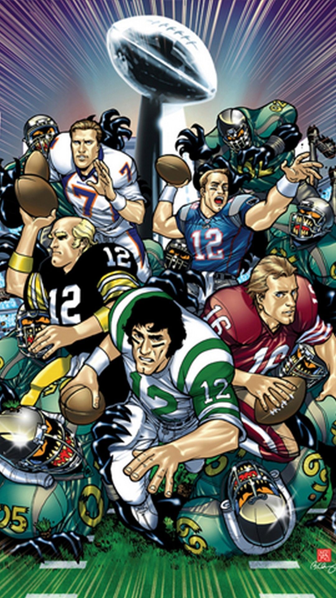 NFL Cartoon Wallpaper