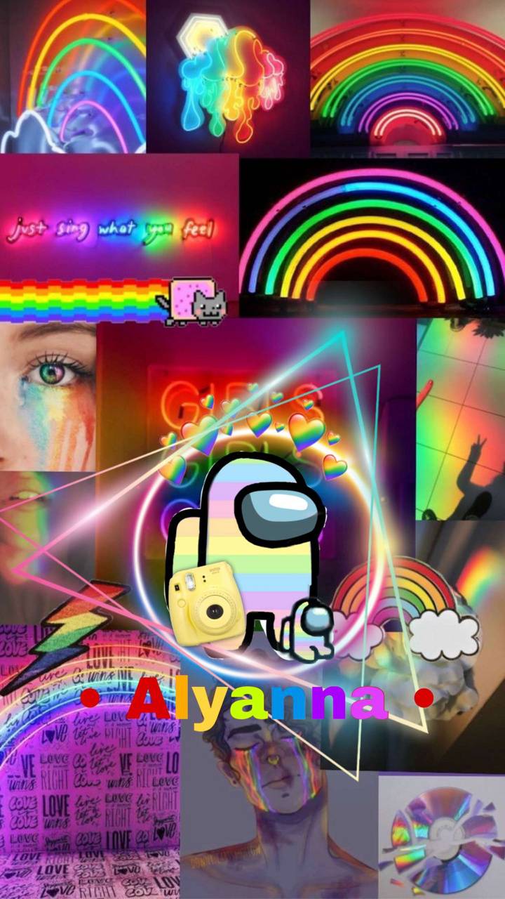 Among Us Rainbow wallpaper by .zedge.net