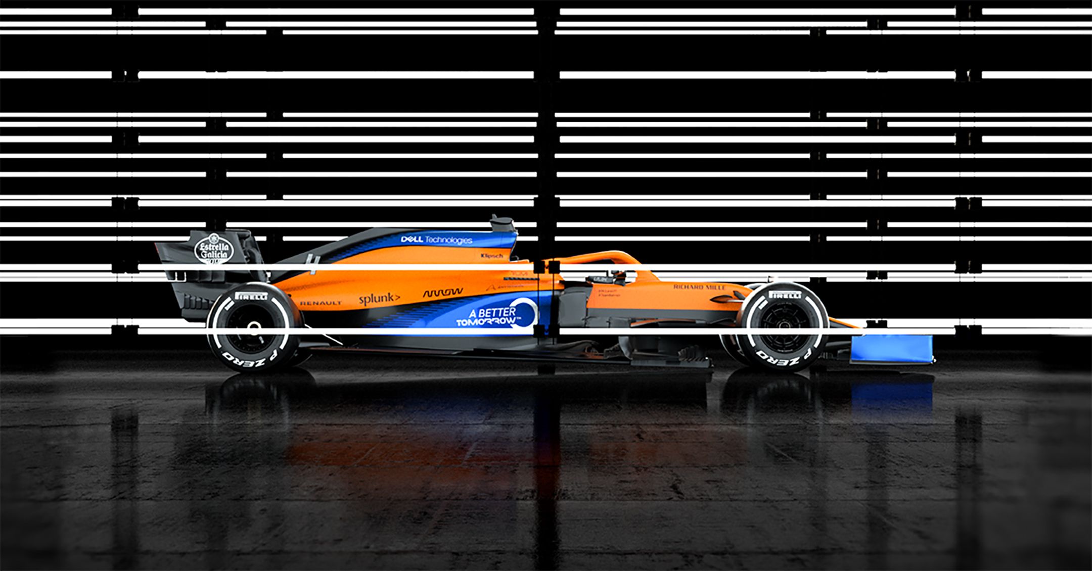 McLaren Racing MCL35, Renault E Tech .timedm.com