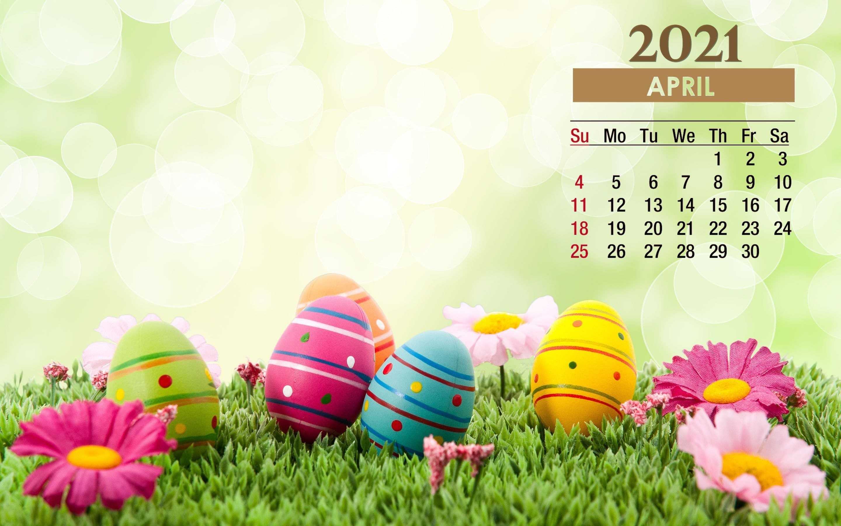 Easter April Calendar Wallpaper .kolpaper.com