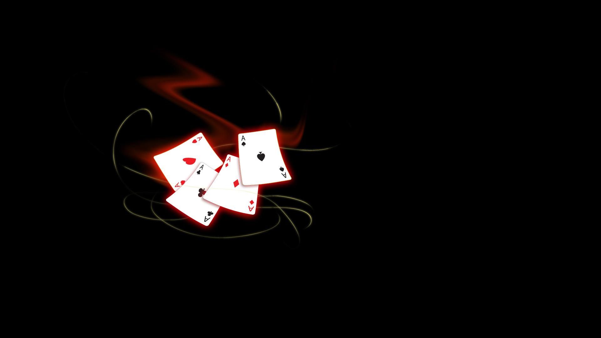 cards, black background wallpaperf.co.ua