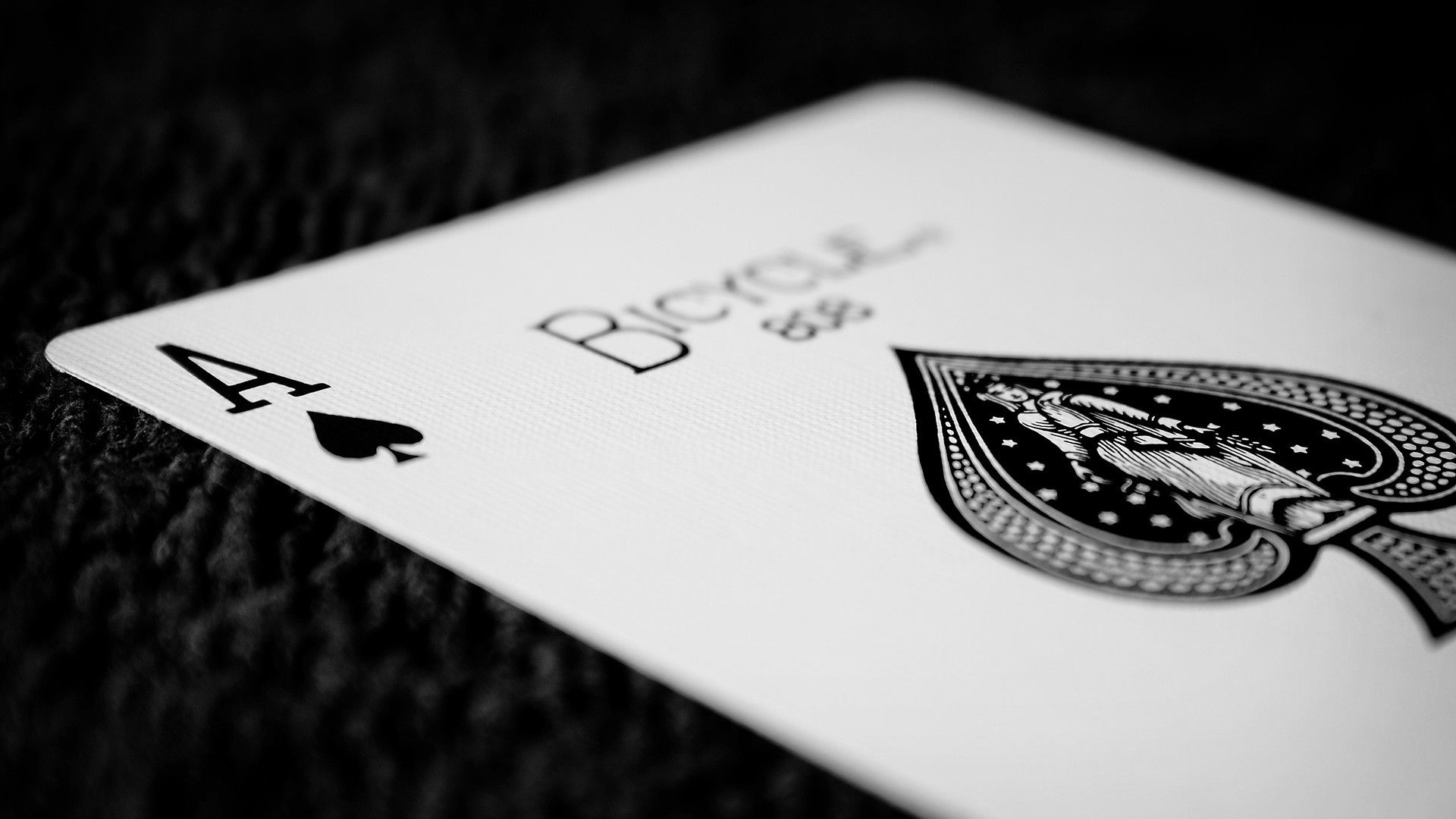 HD wallpaper ace of spade playing card aces cards digital art black  background  Wallpaper Flare
