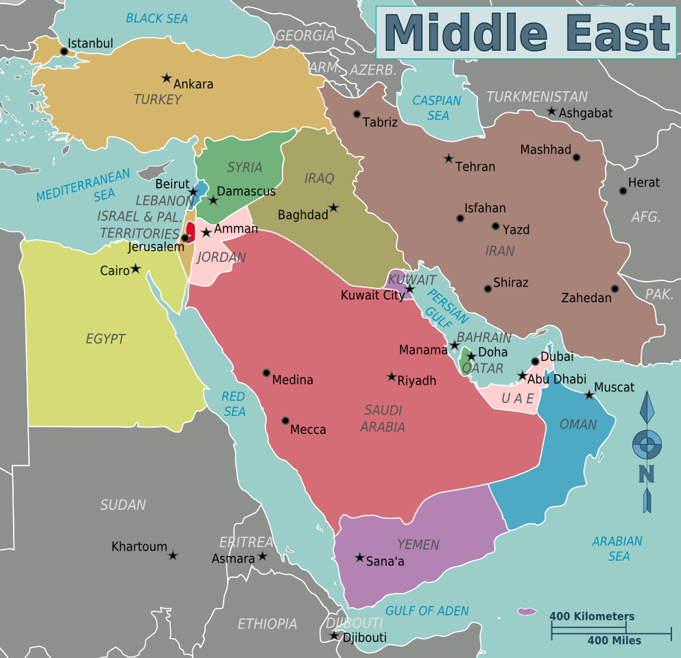 map of middle east Large Image .com