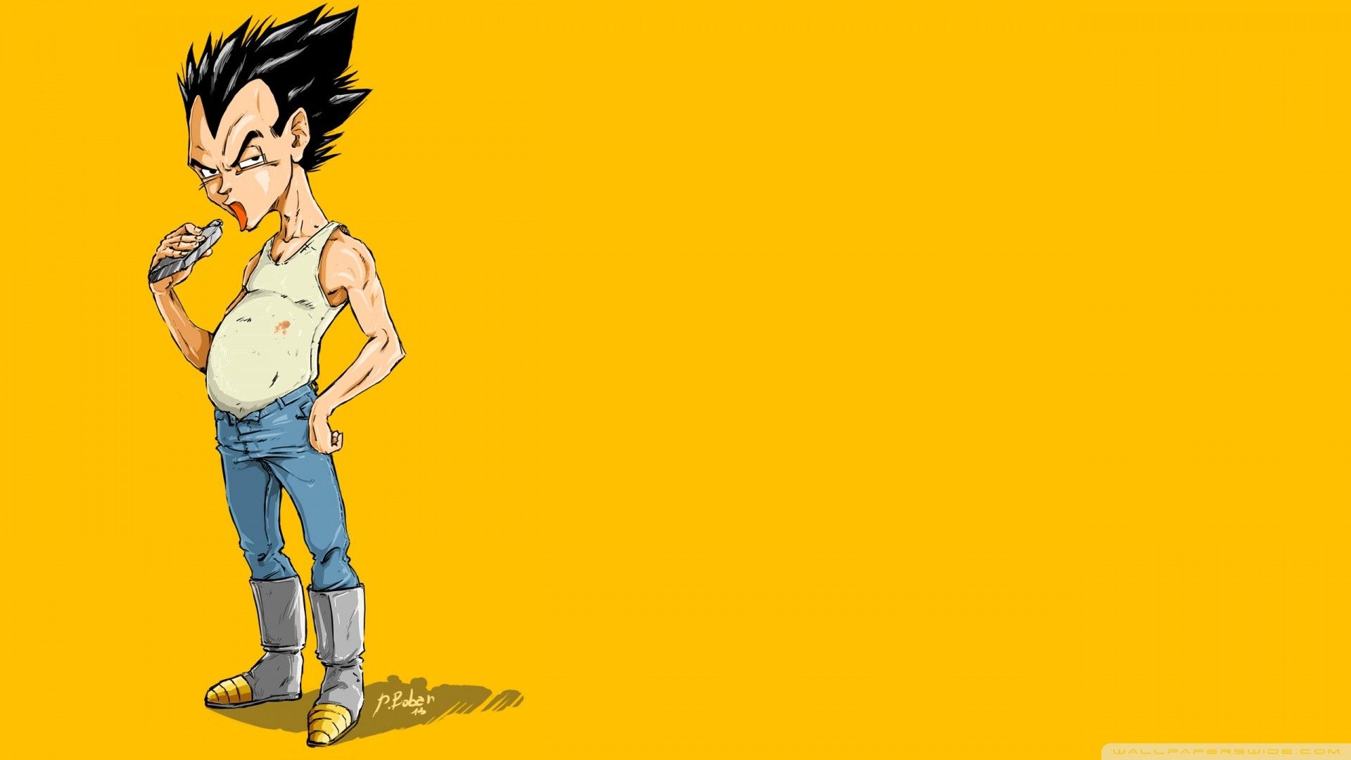 Vegeta Minimalist Wallpapers - Wallpaper Cave