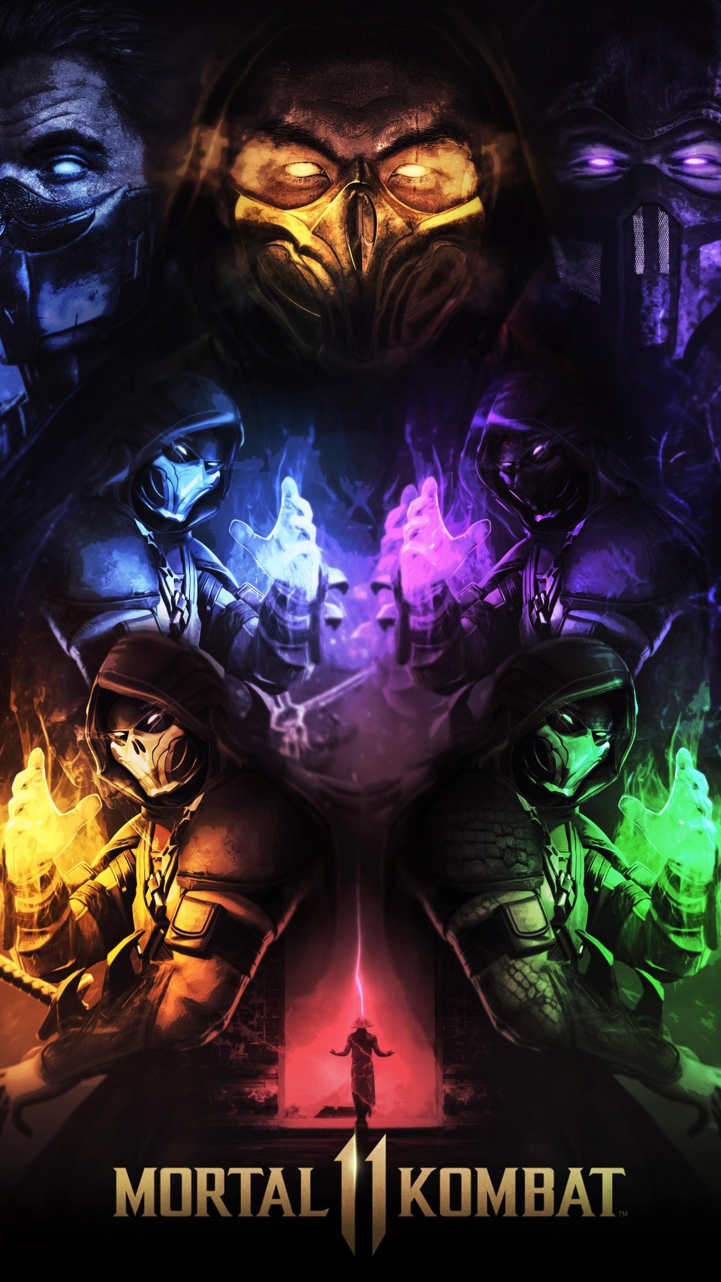Mortal Kombat 11 4K Wallpaper, Scorpion, Sub Zero, Games