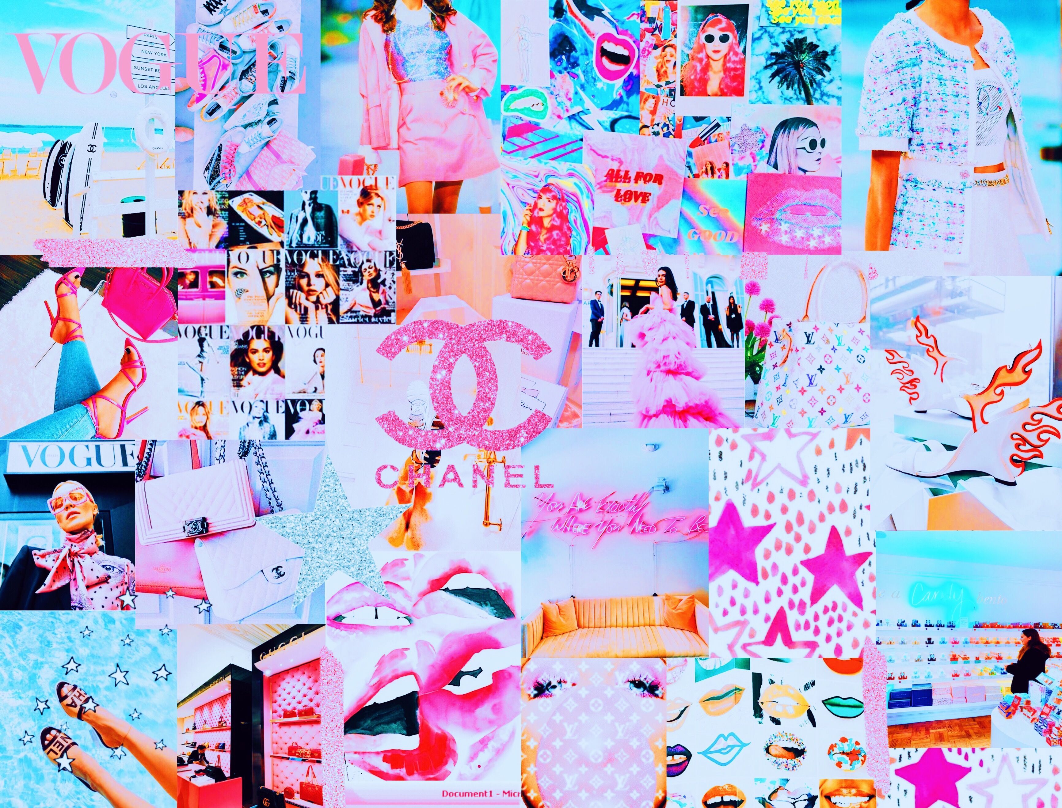 Preppy wallpaper, Collage background .com