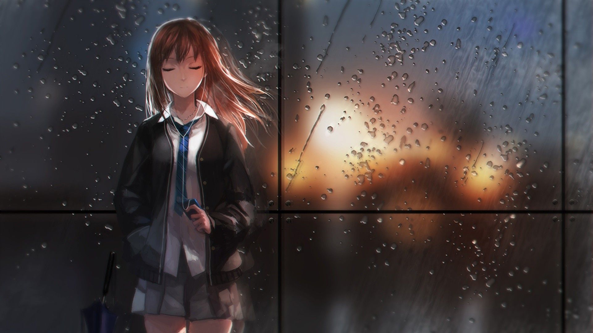 Rain Anime Girl Wallpapers - Wallpaper Cave