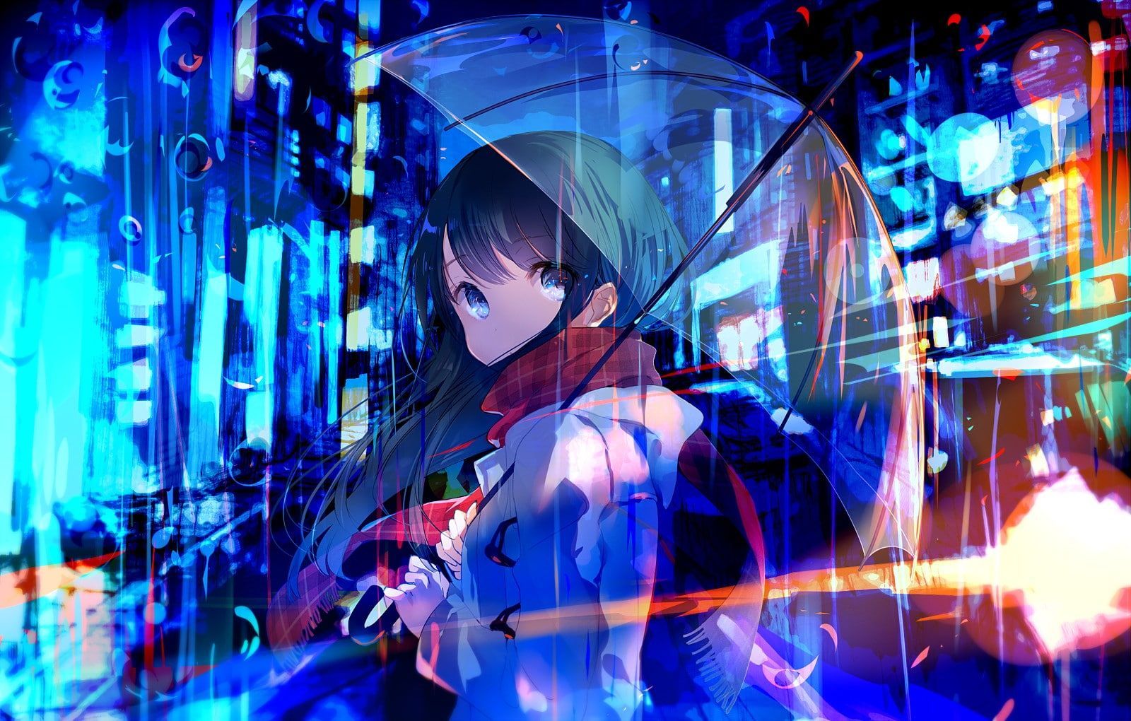 Anime Girls #neon #umbrella P #wallpaper #hdwallpaper #desktop. Anime wallpaper, Cool anime wallpaper, Anime