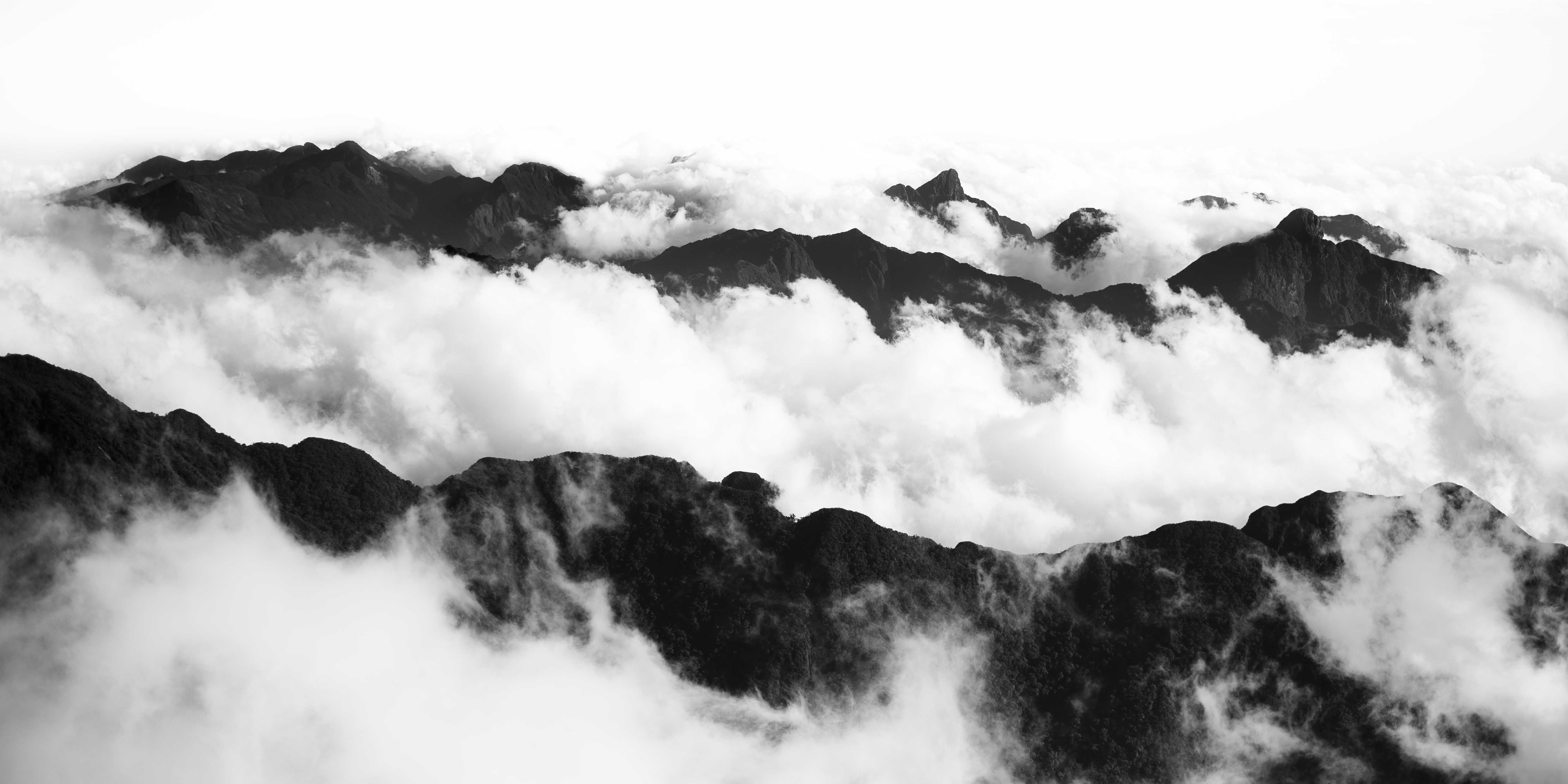 Black pinterest, black and white minimal mountains HD wallpaper