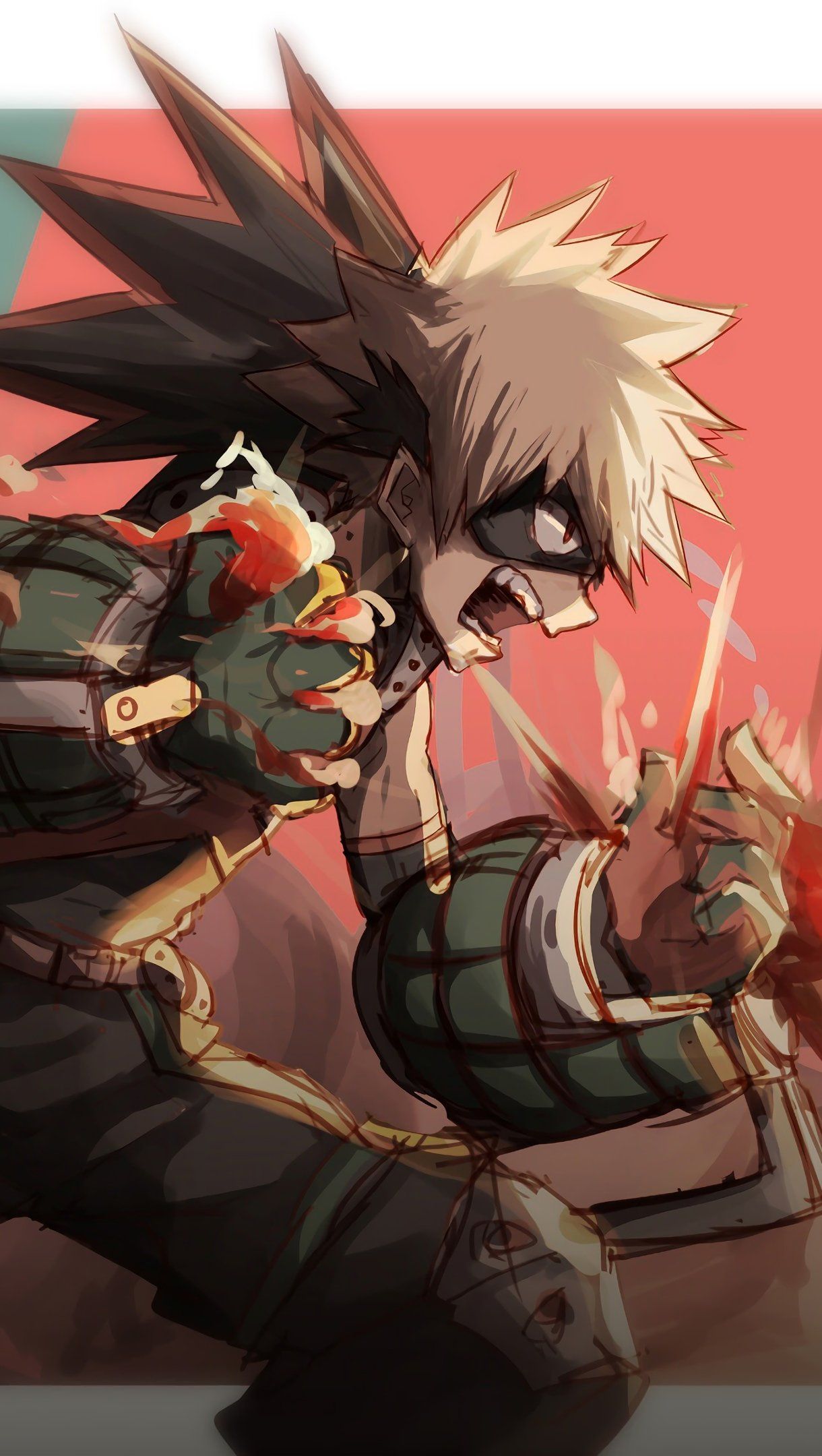 Katsuki Bakugou and Izuku Midoriya My Hero Academia Anime Wallpaper 4k Ultra HD