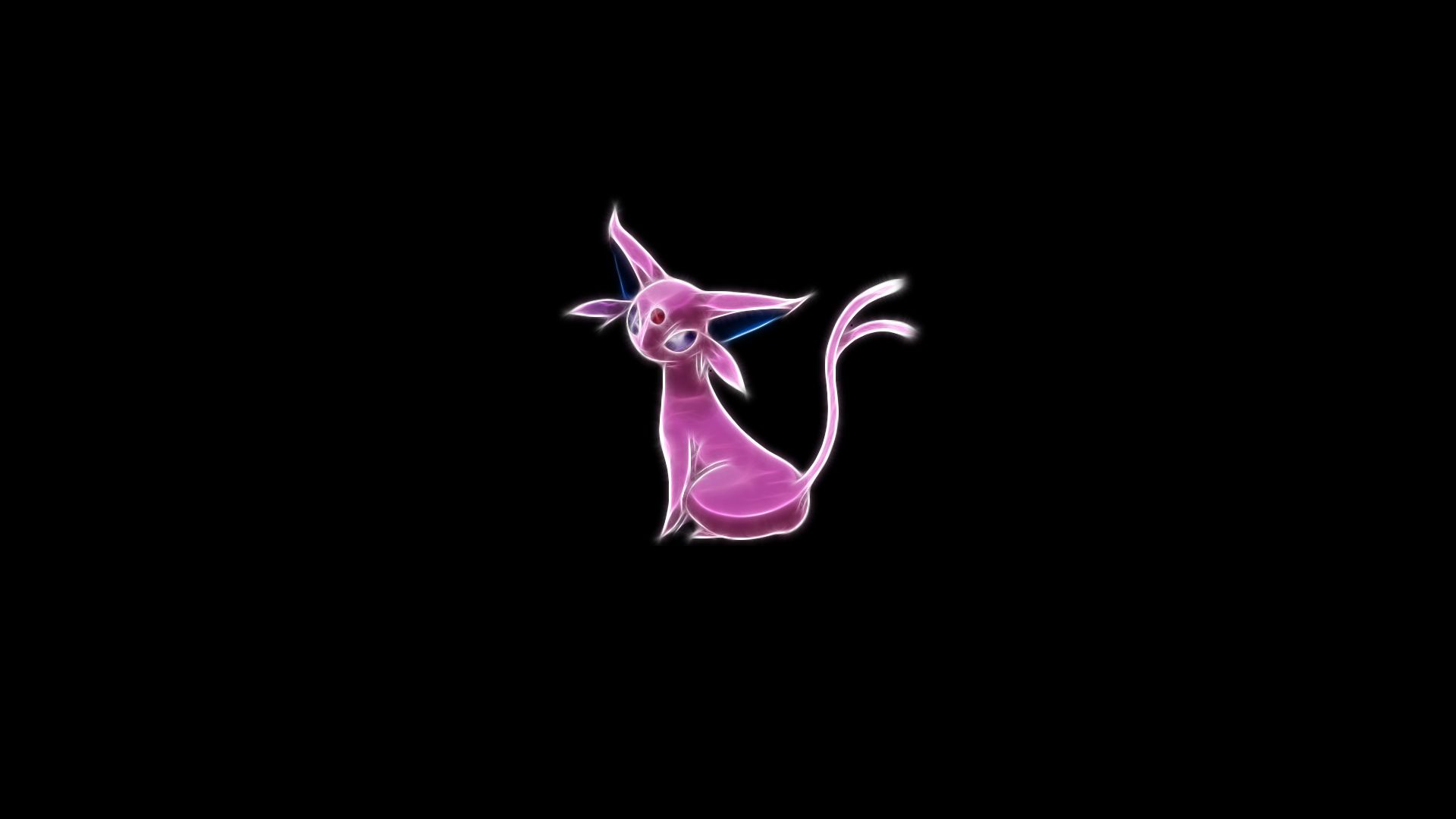 Download 1920x1080 Espeon, Anime, Black .desktopimages.org