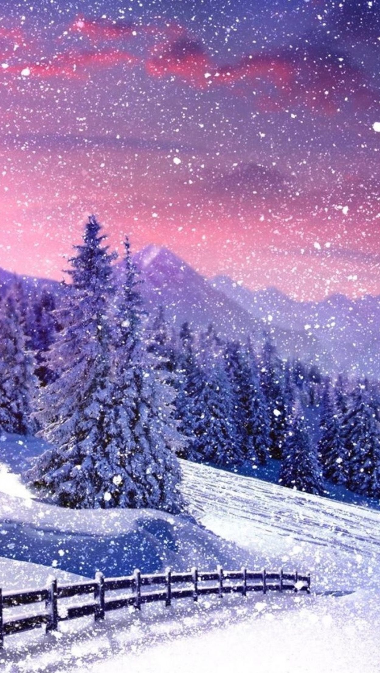 Winter Sunset Wallpaper Free HD Wallpaper