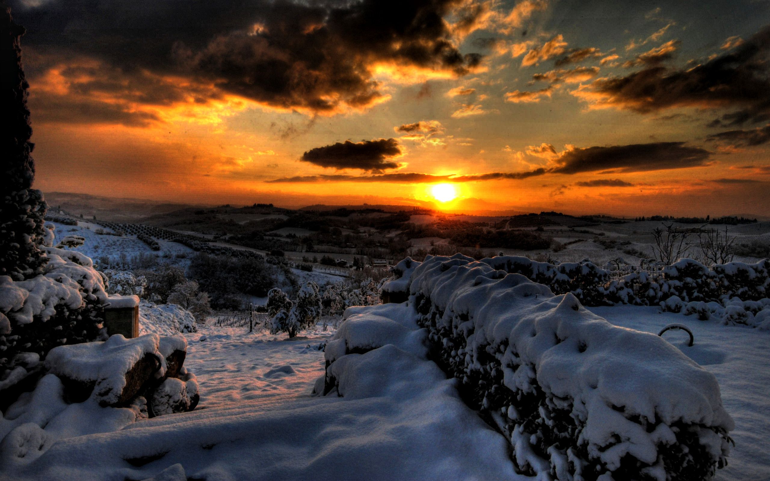 iPhone Wallpaper Sunset Winterwalpaperlist.com