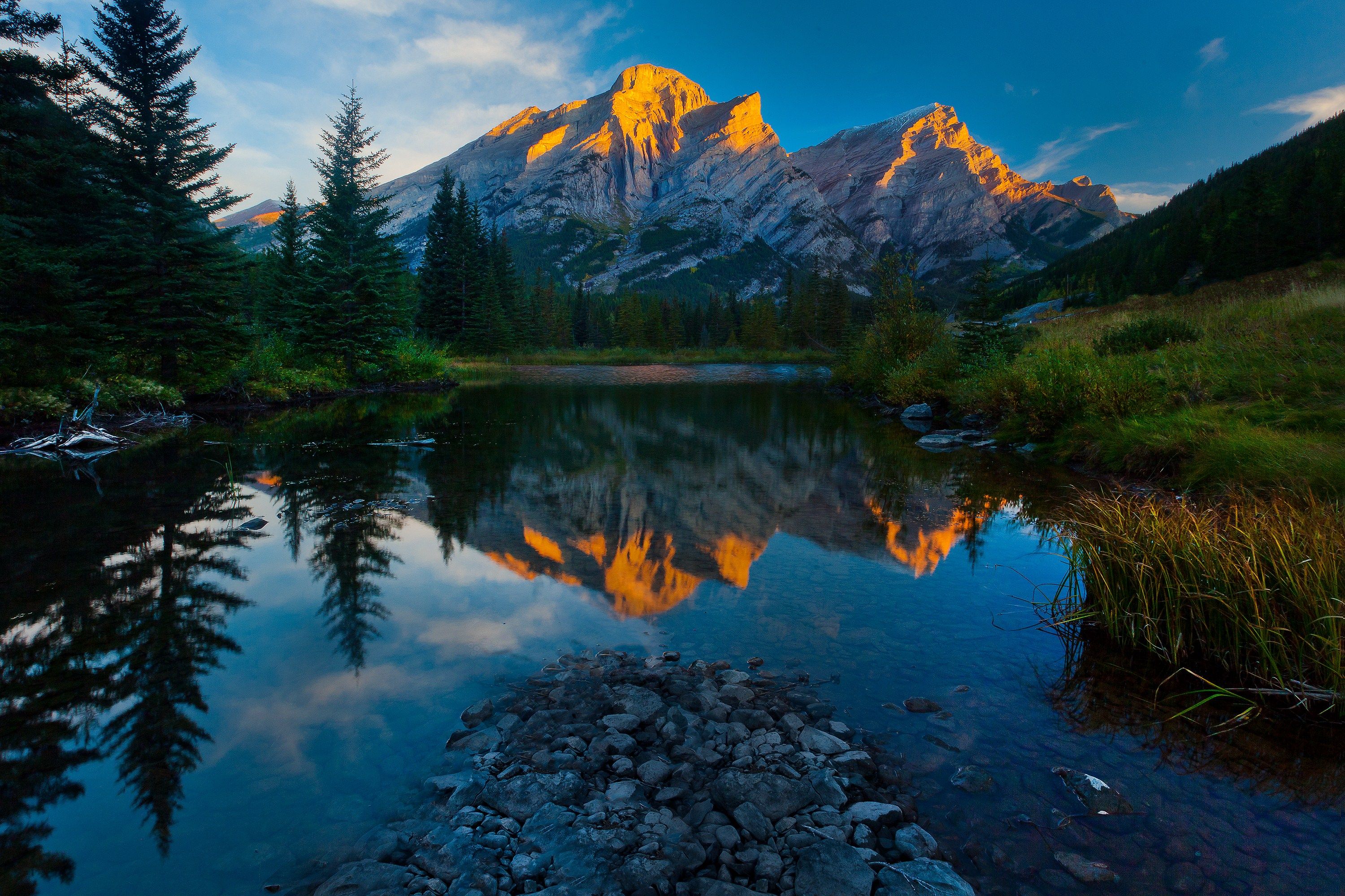 Mountains Sky Reflection Wallpaper .setaswall.com