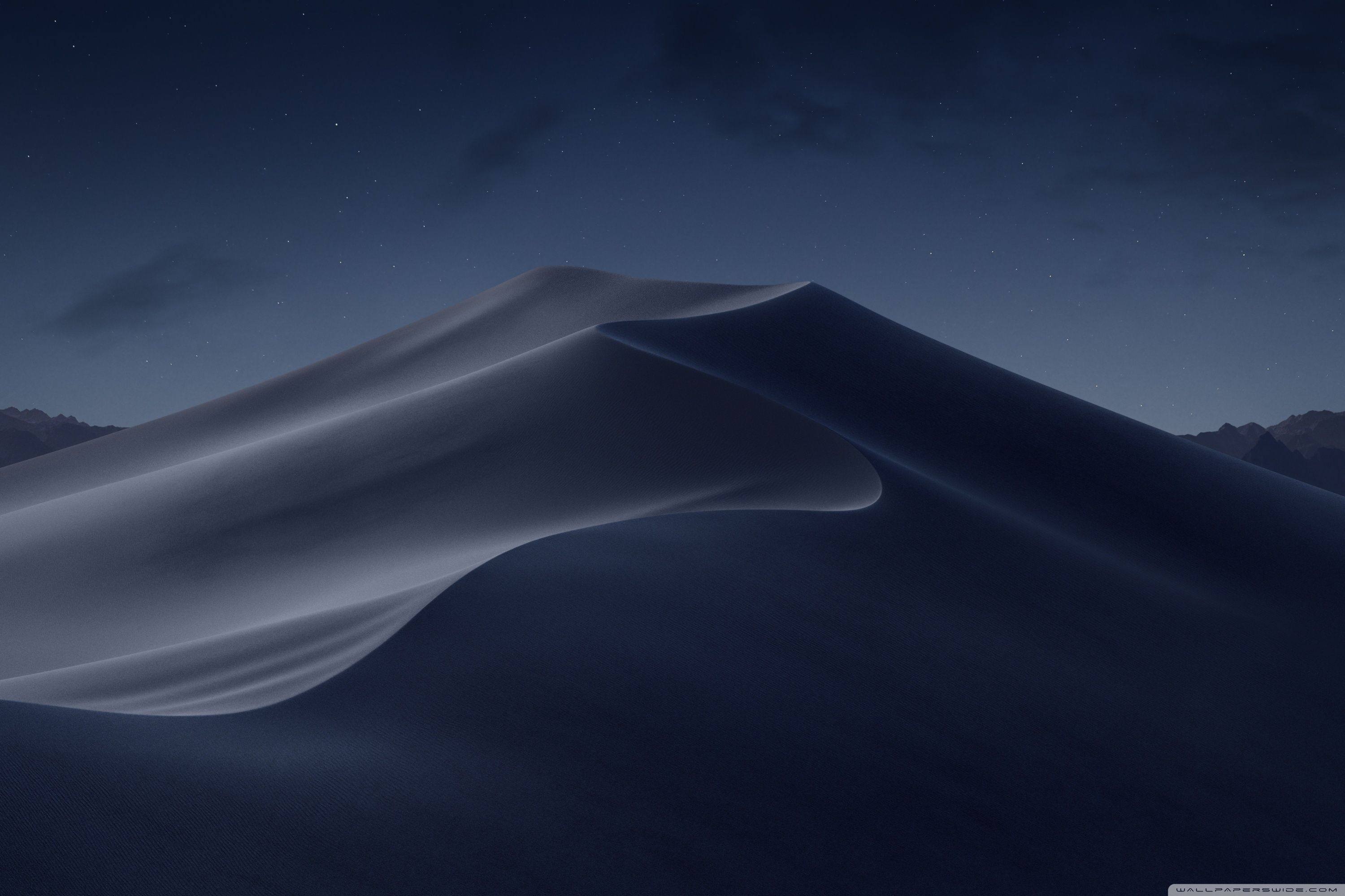 macOS Mojave Night Ultra HD Desktop .wallpaperwide.com