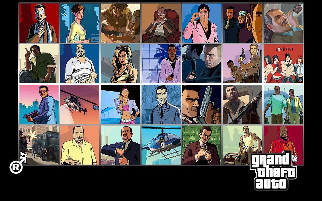 Grand Theft Auto Characters Wallpaper .wallpaperaccess.com