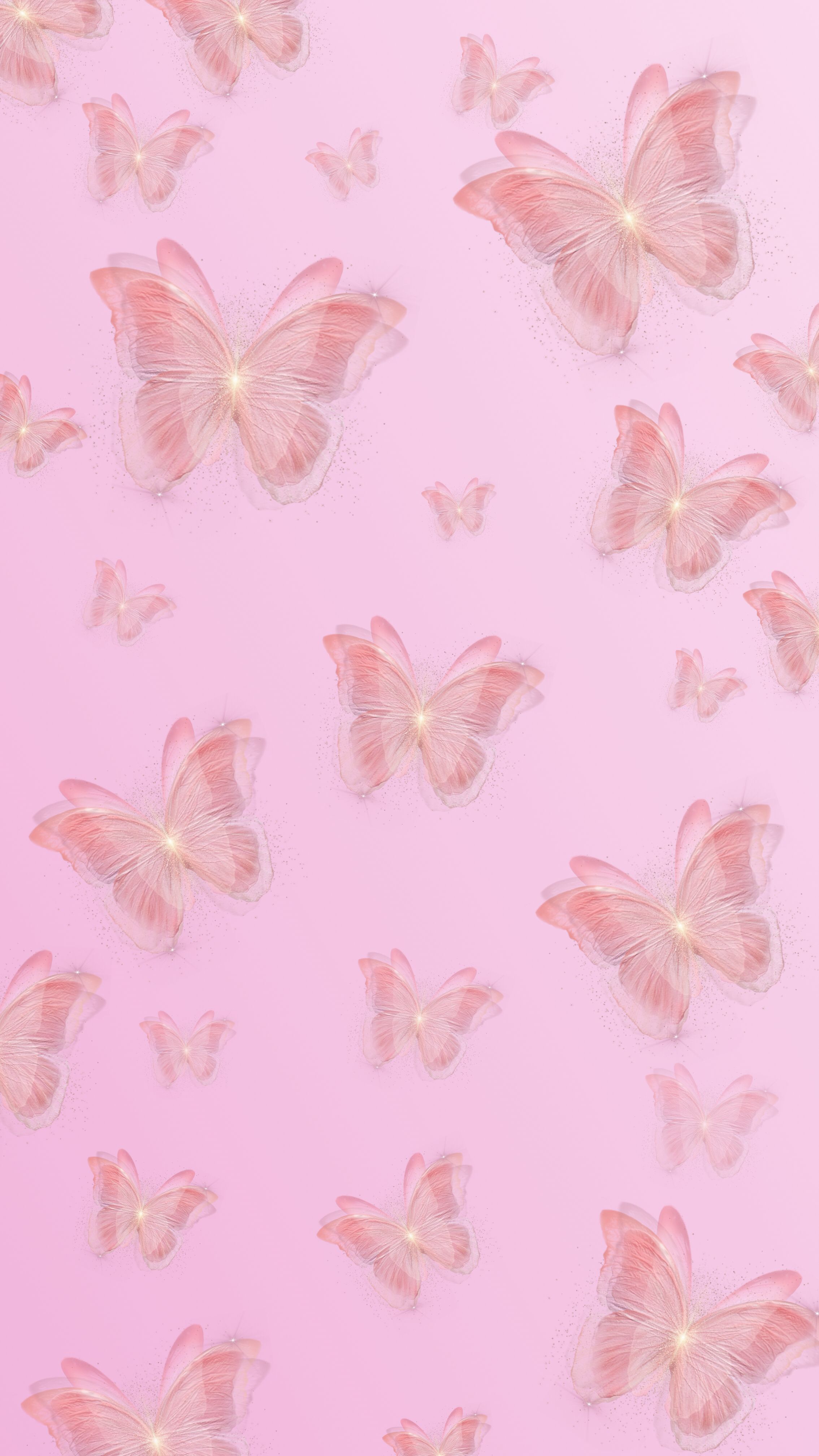 Cute Aesthetic Pink Butterfly Wallpapers Wallpaper Cave