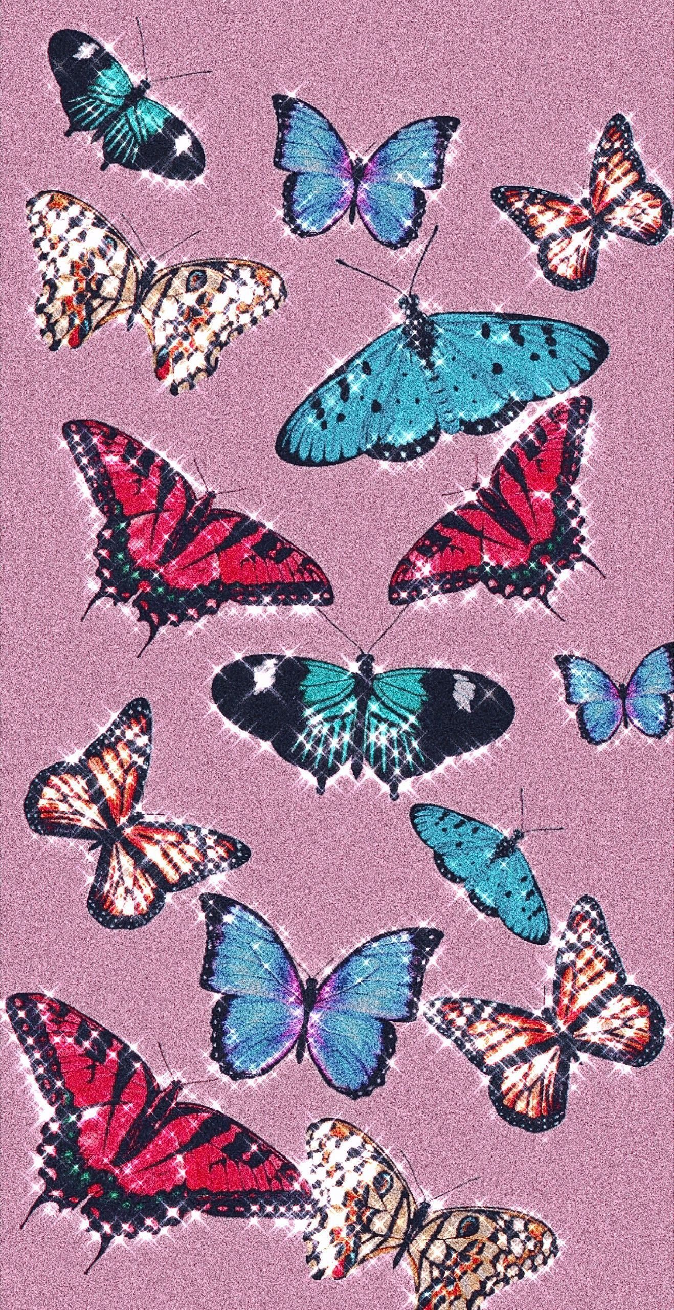 Cute Aesthetic Pink Butterfly Wallpapers  Wallpaper Cave