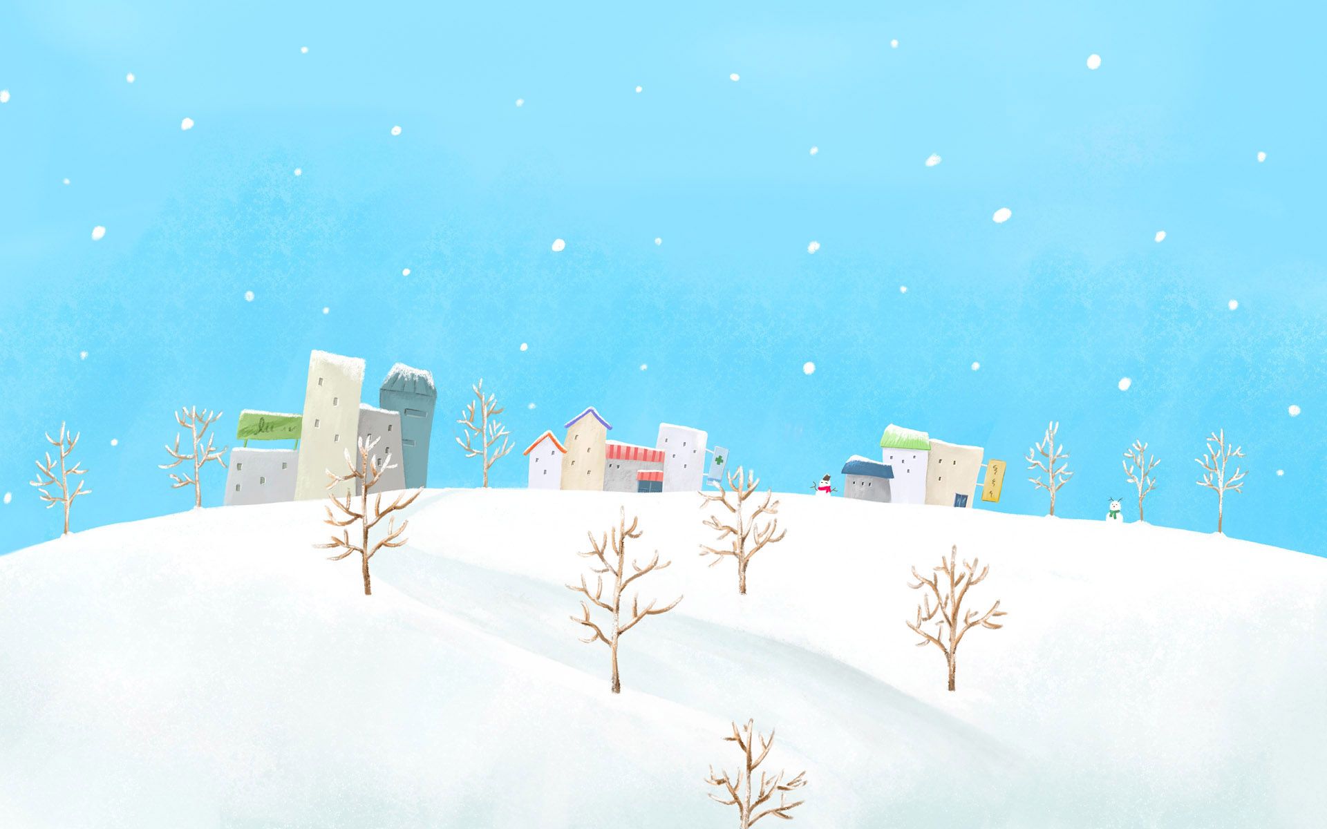 Winter Illustration 1920x1200 .wallpaperafari.com