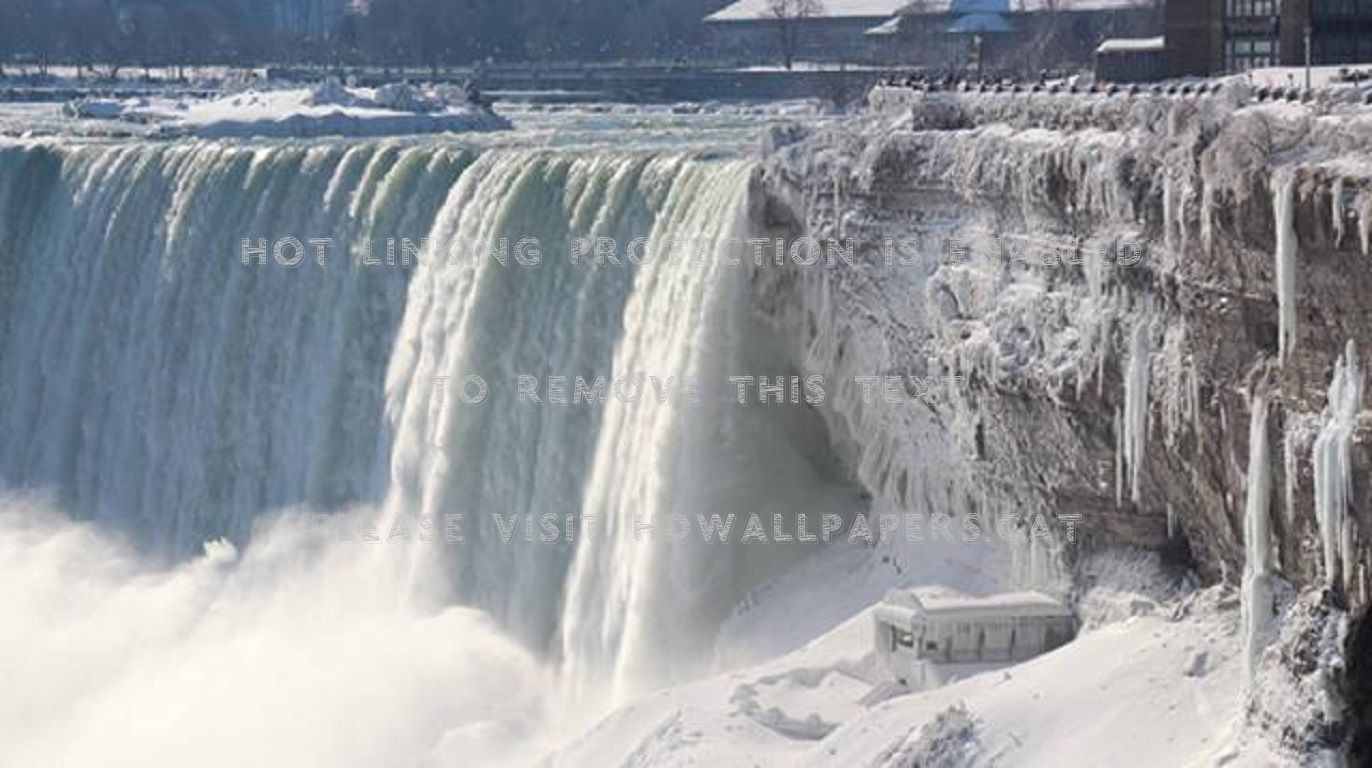 niagara falls frozen ice nature waterfallshdwallpaper.cat