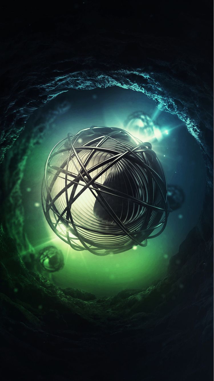 Green Nucleus iPhone Wallpaper HDalliphonewallpaper.com