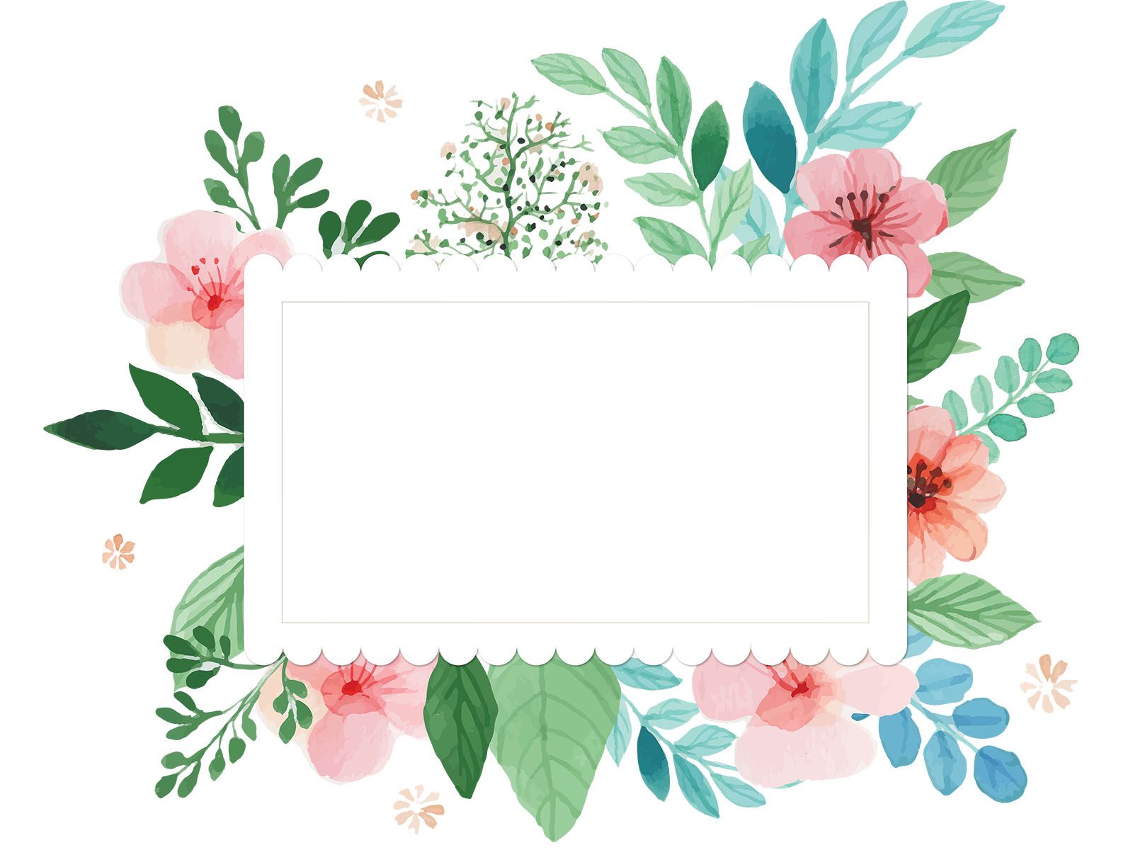 Flower Frame Wallpaper Free Flower Frame Background
