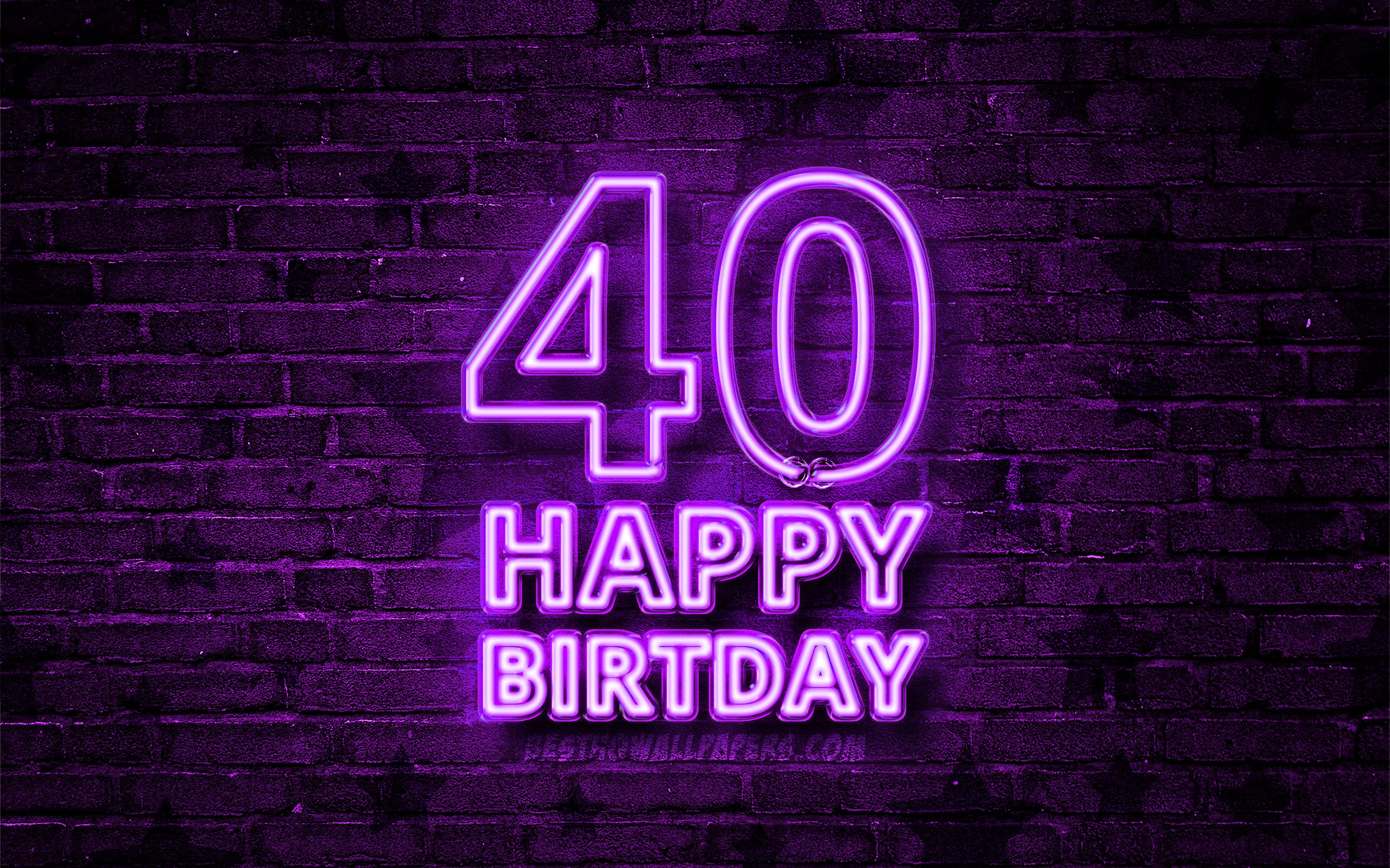 40th Birthday Background