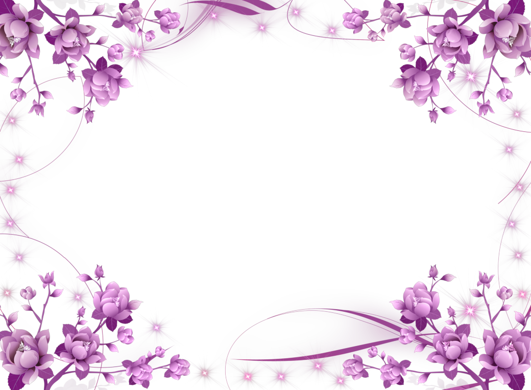 Transparent Pink Flowers Frame​-Quality Image and Transparent PNG Free Clipart